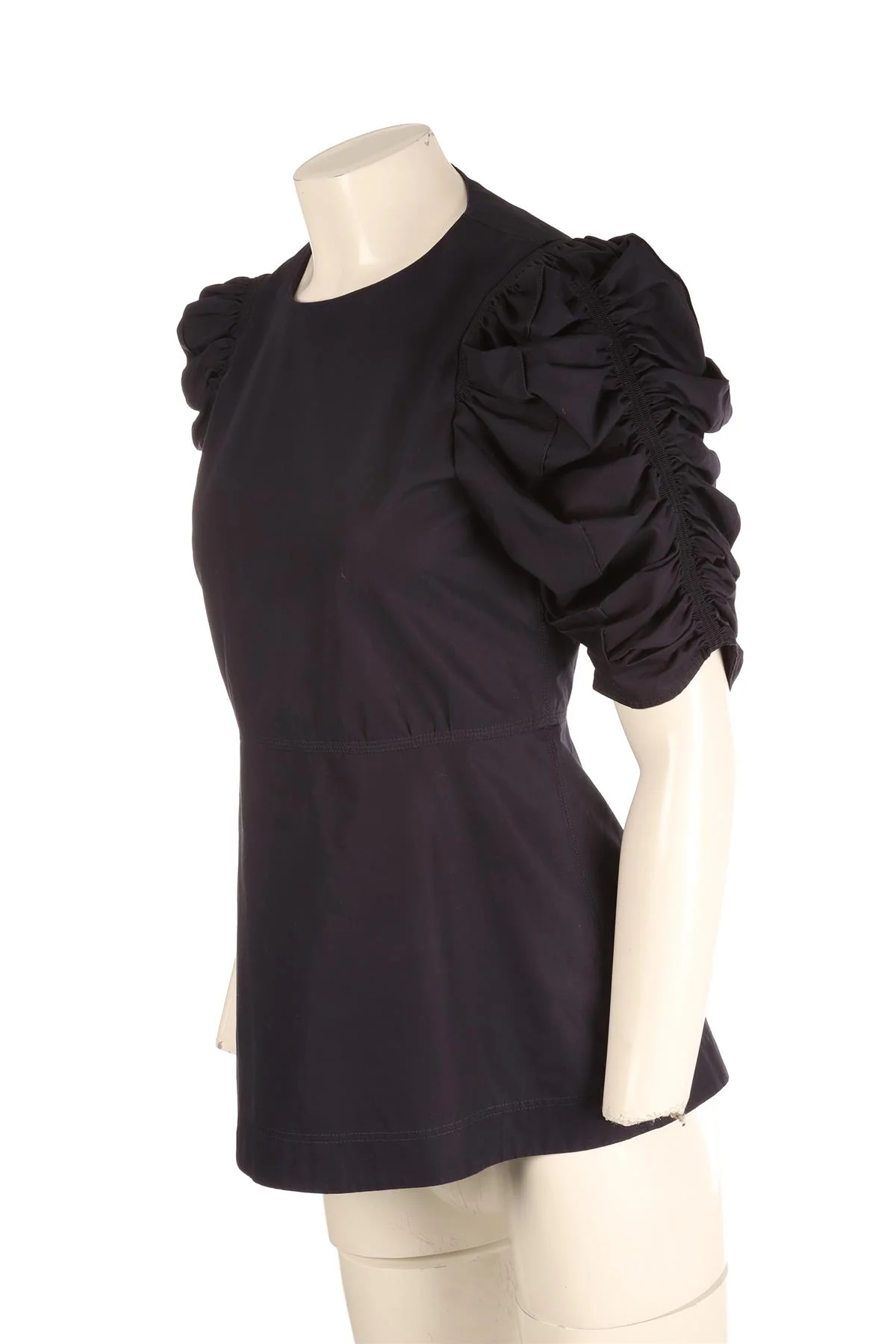CELINE NAVY COTTON TOP FR 38 UK 10 - Image 3