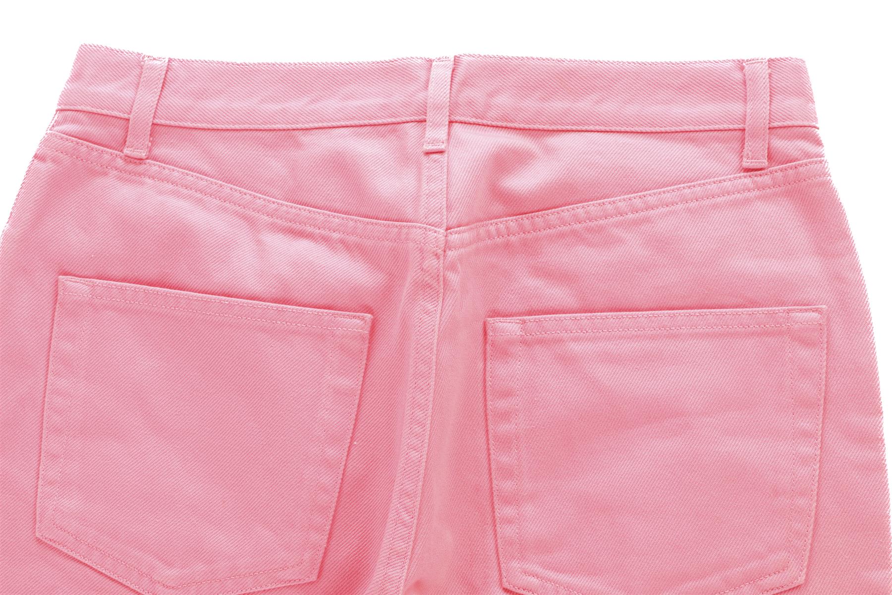 CÉLINE PINK HIGH RISE STRAIGHT LEG JEANS FR 36 UK 8 - Image 5