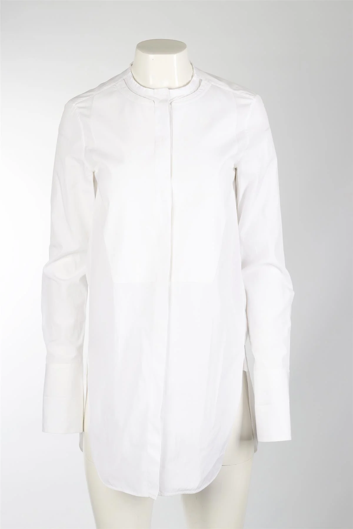 CELINE WHITE COTTON SHIRT FR 38 UK 10 - Image 2