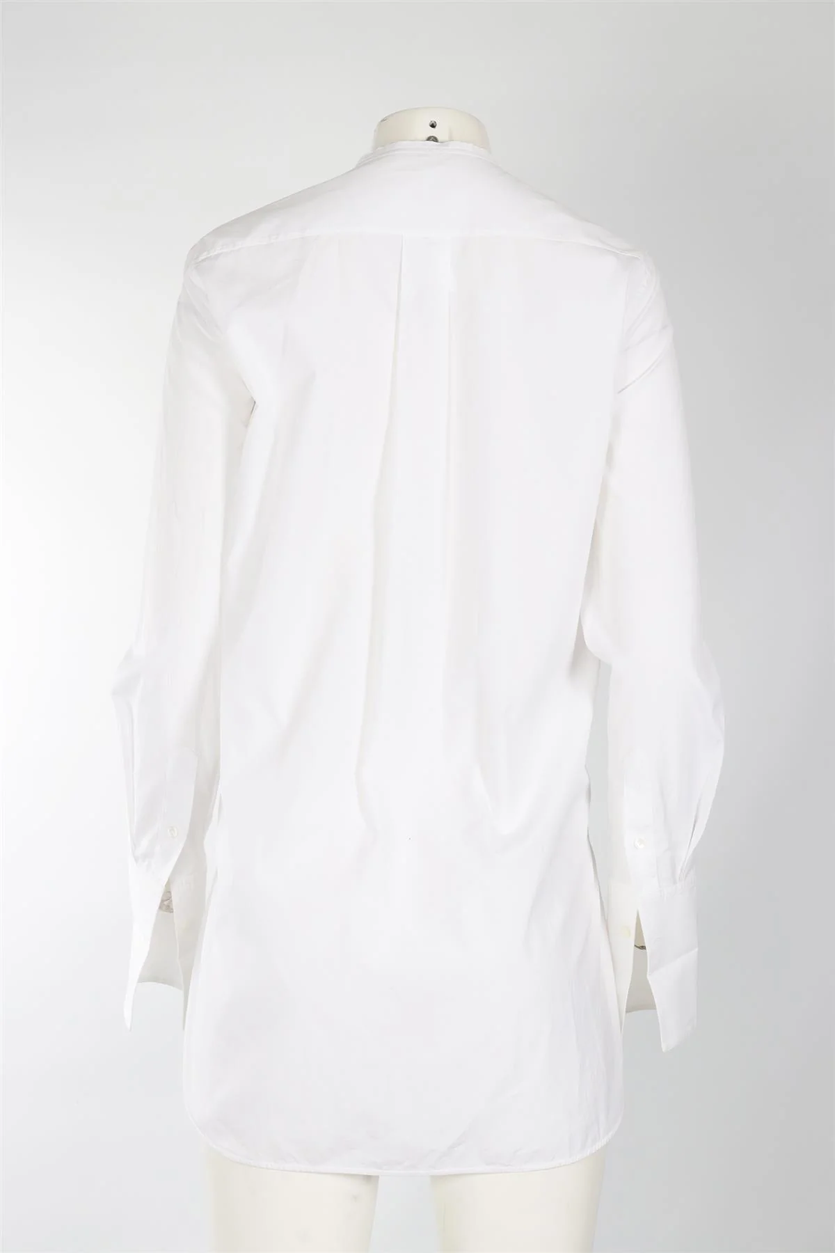 CELINE WHITE COTTON SHIRT FR 38 UK 10 - Image 4
