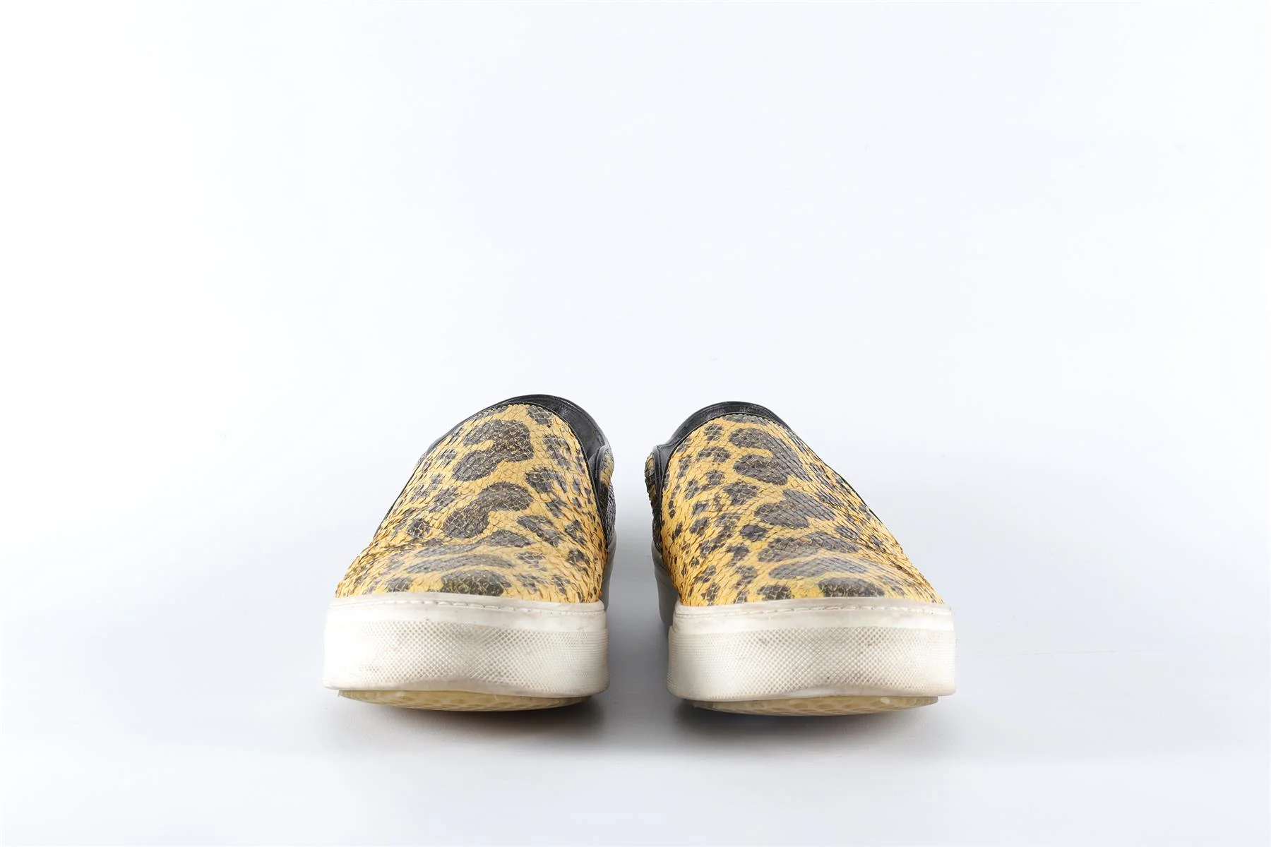 CELINE YELLOW LEATHER SLIP ON SNEAKERS EU 40 UK 7 US 10 - Image 3