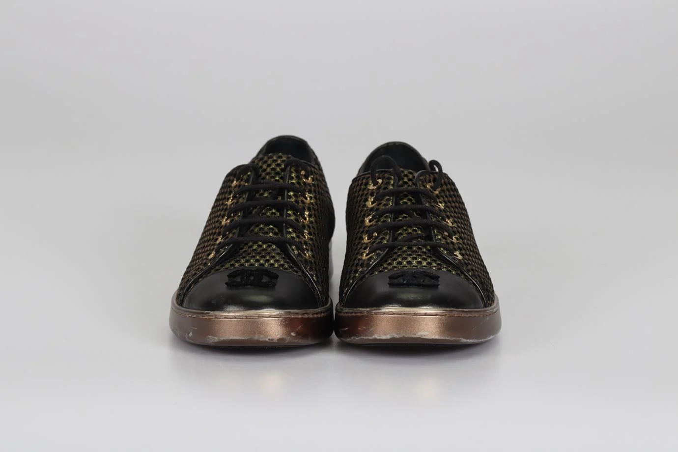 CHANEL 2017 MESH AND LEATHER SNEAKERS EU 38 UK 5 US 8 - Image 3