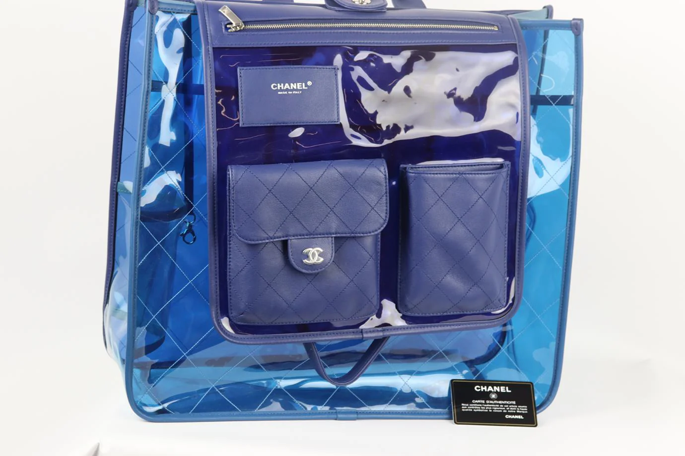 CHANEL 2018 COCO SPLASH QUILTED PERSPEX AND LEATHER TOTE BAG - Image 7