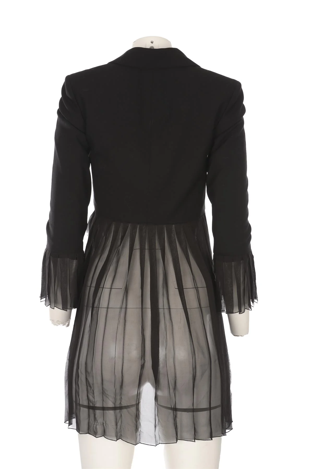 CHANEL BLACK 2001 BLAZER FR 34 UK 6 - Image 4