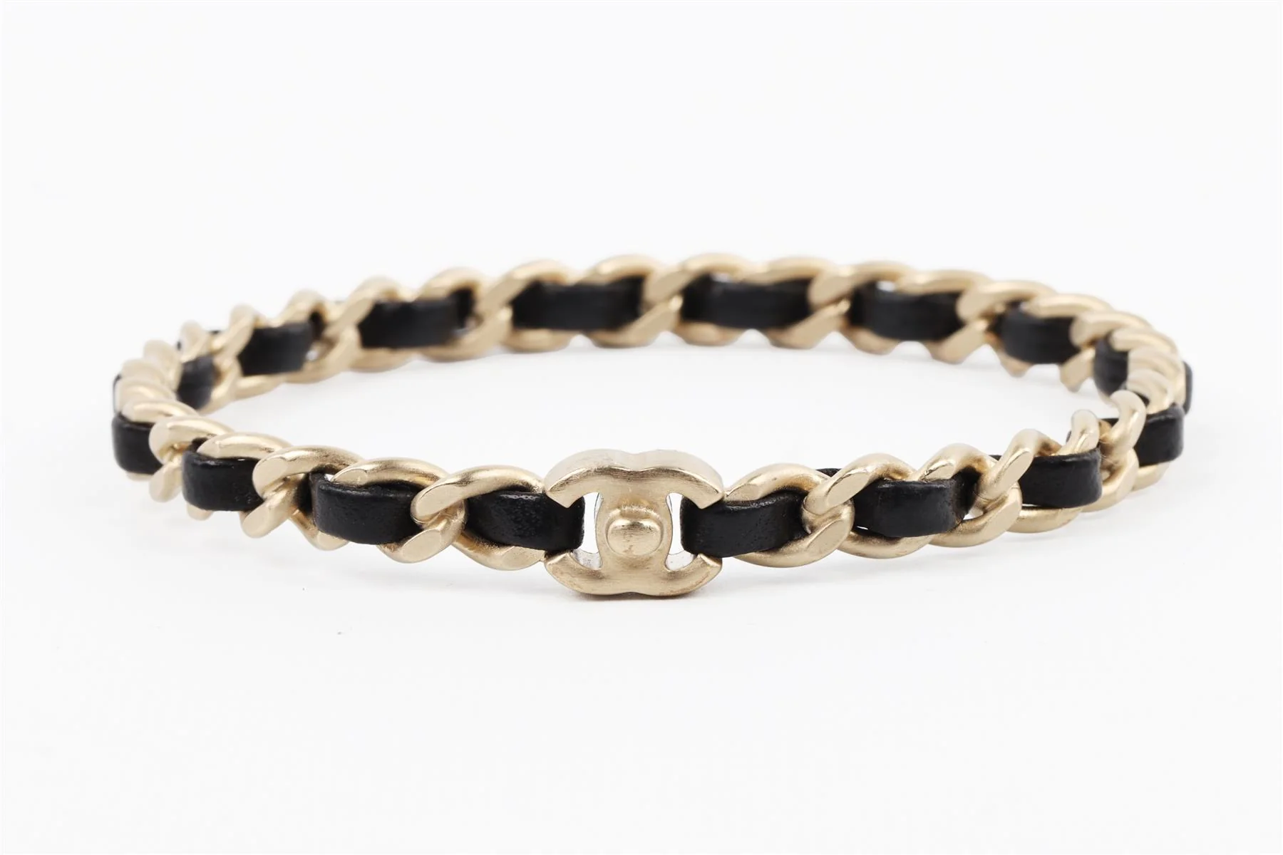 CHANEL BLACK 2012 CC CHAIN BRACELET - Image 2