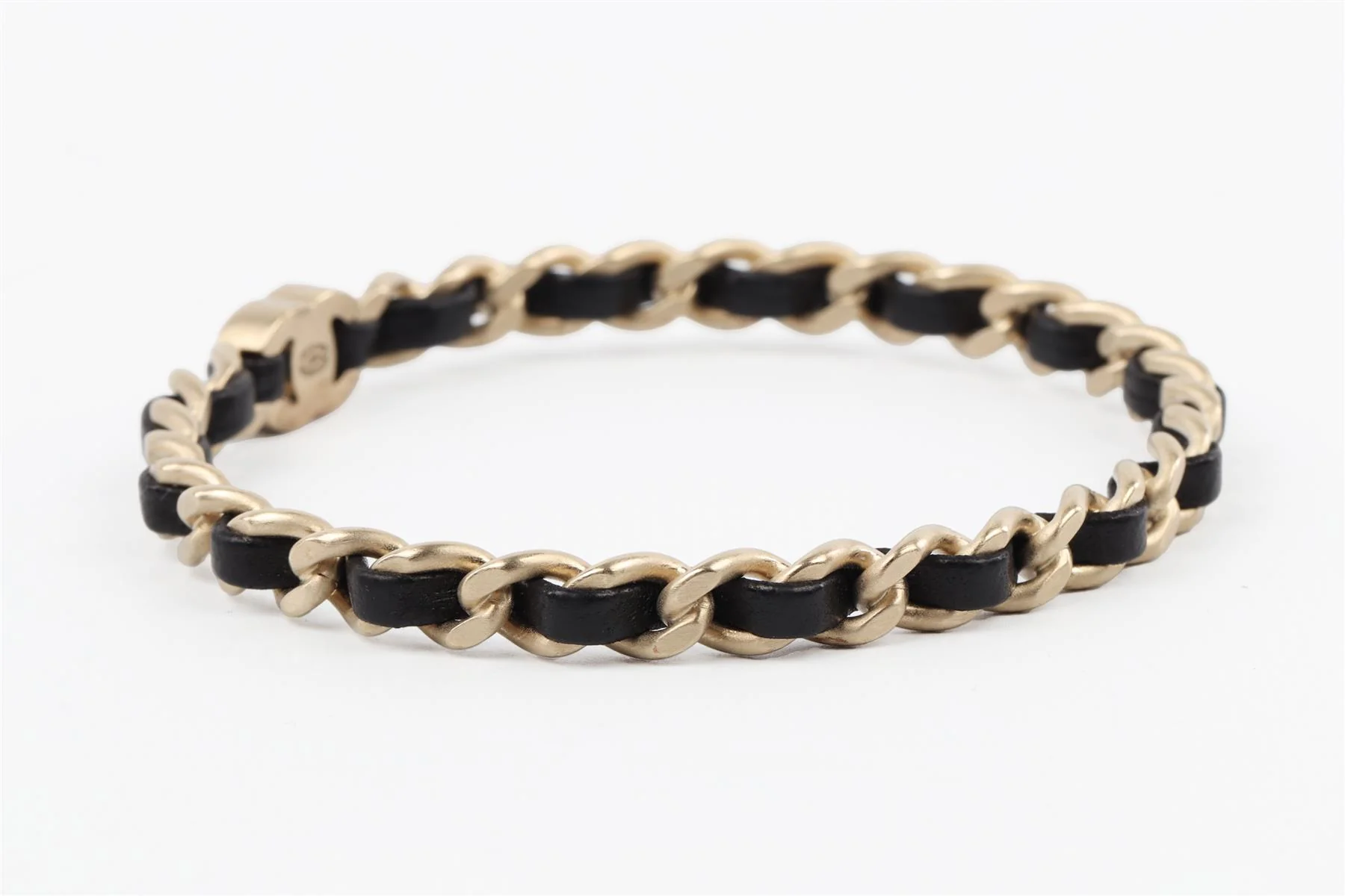 CHANEL BLACK 2012 CC CHAIN BRACELET - Image 5