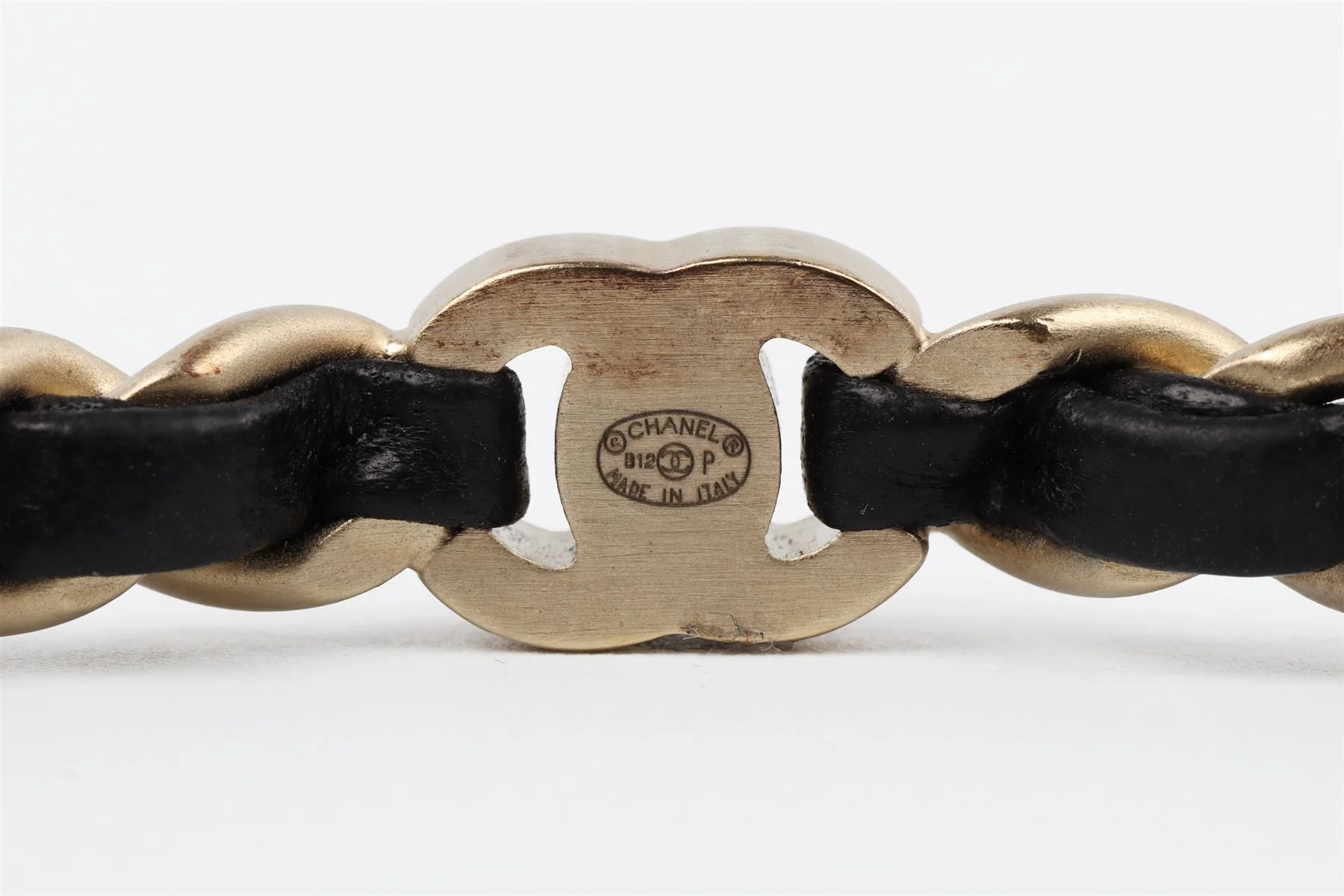 CHANEL BLACK 2012 CC CHAIN BRACELET - Image 6