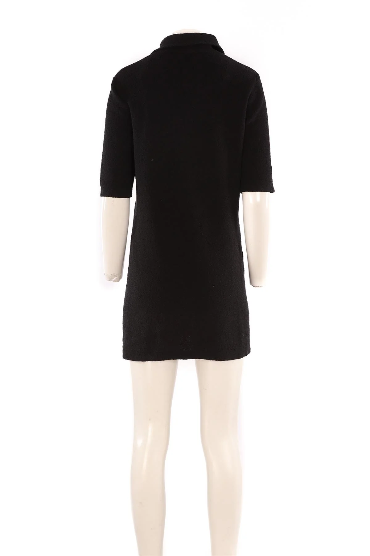 CHANEL BLACK 2023 COTTON MINI DRESS FR 36 UK 8 - Image 4