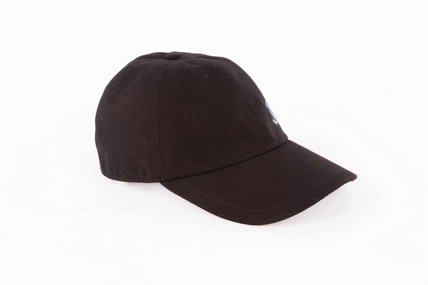 CHANEL BLACK COTTON BASEBALL CAP ONE SIZE - Image 5