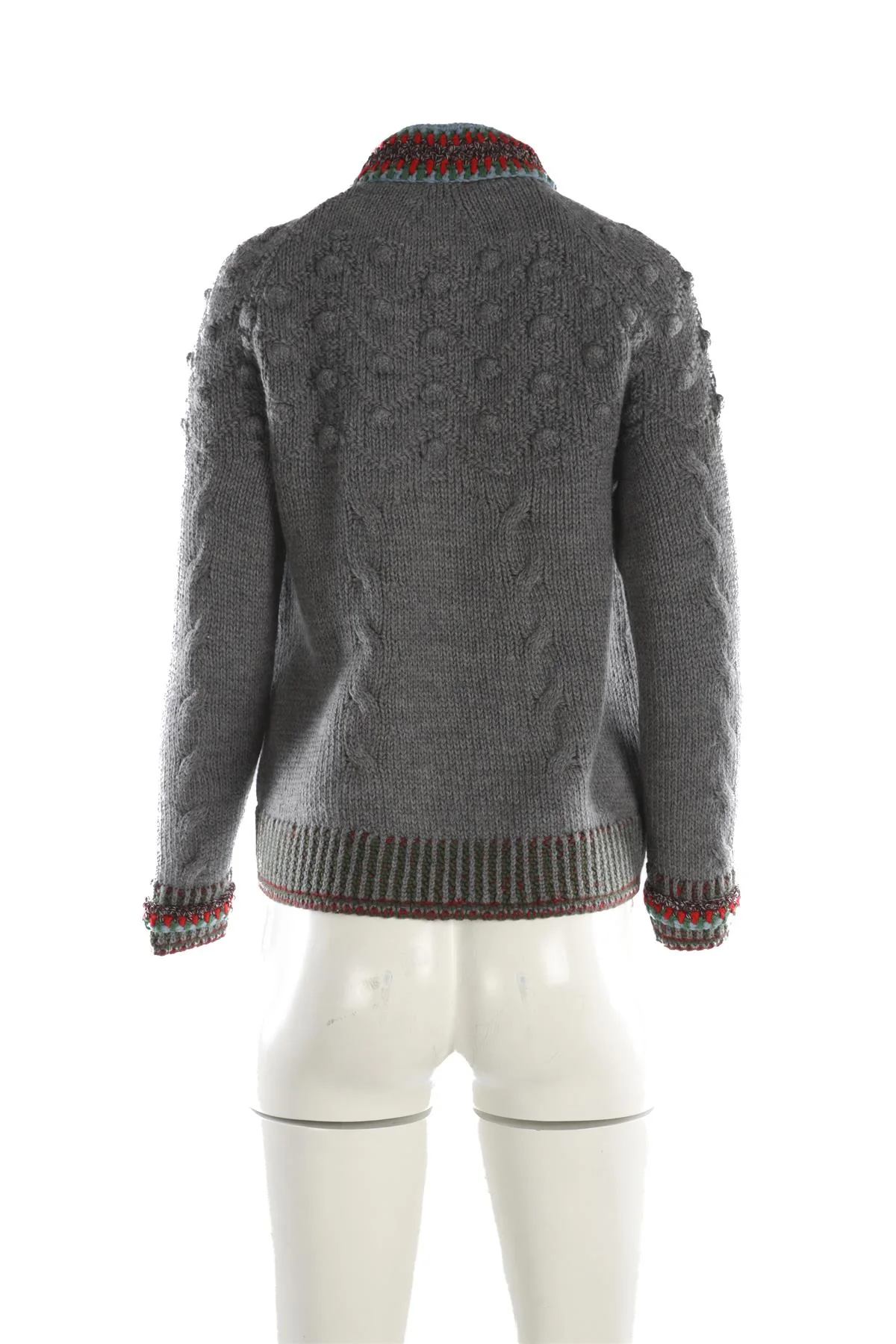 CHANEL BLUE 2015 WOOL CARDIGAN FR 34 UK 6 - Image 4