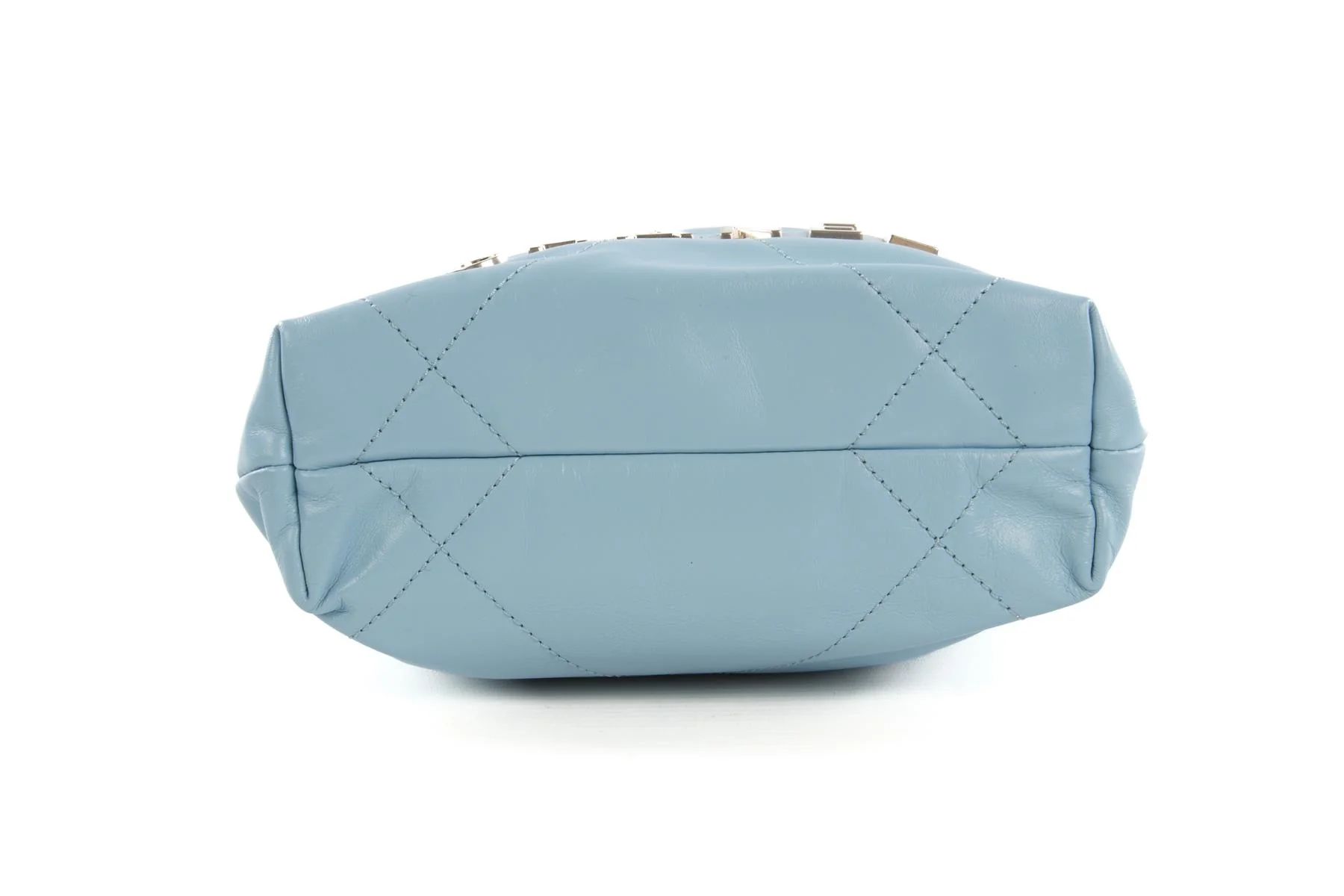 CHANEL BLUE 2023 22 MINI QUILTED LEATHER SHOULDER BAG - Image 8