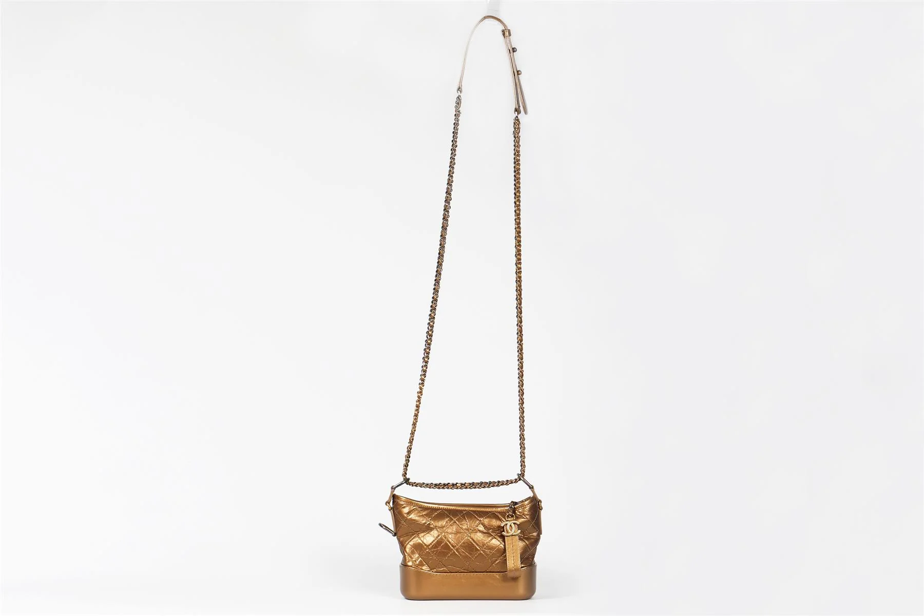 CHANEL BRONZE 2017 GABRIELLE SMALL QUILTED SHOULDER BAG - Image 3