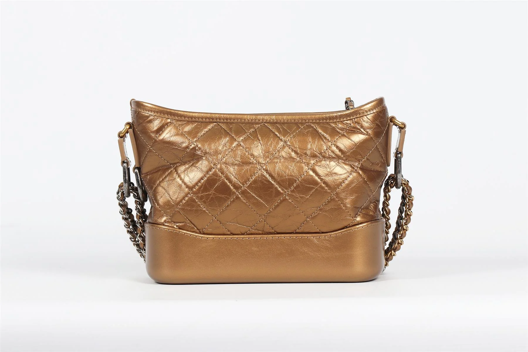 CHANEL BRONZE 2017 GABRIELLE SMALL QUILTED SHOULDER BAG - Image 7