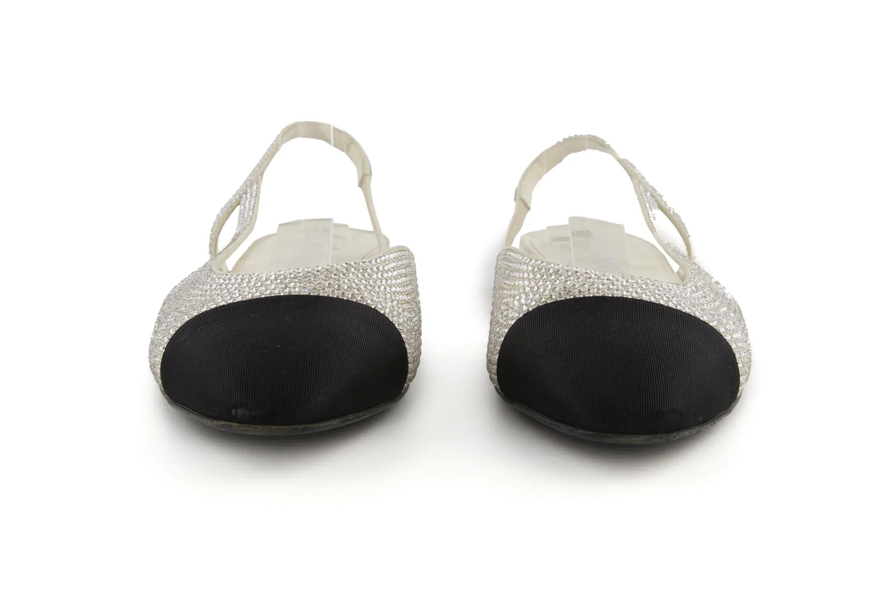 CHANEL ECRU 2025 CRYSTAL SLINGBACK PUMPS EU 39 UK 6 US 9 - Image 3