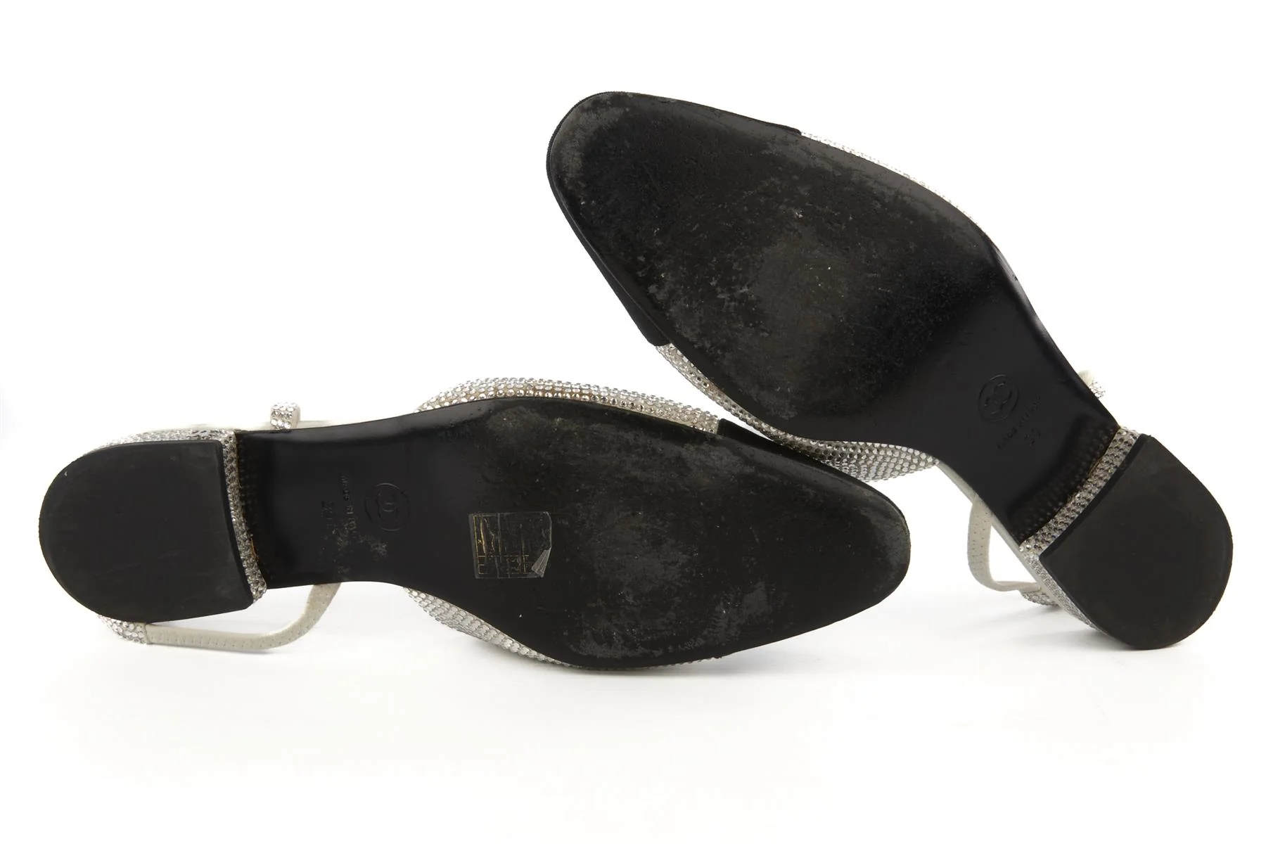 CHANEL ECRU 2025 CRYSTAL SLINGBACK PUMPS EU 39 UK 6 US 9 - Image 6