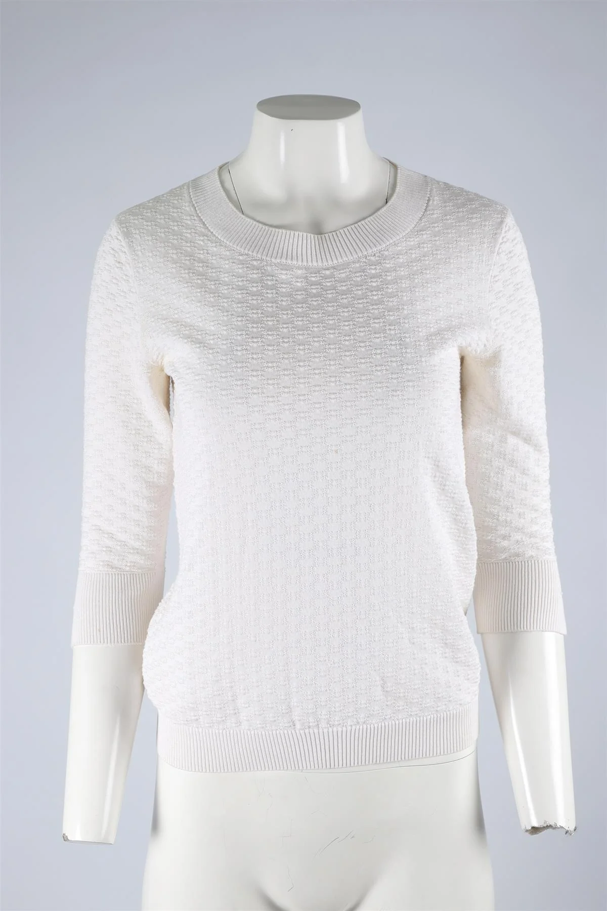 CHANEL IVORY 2014 COTTON TOP FR 34 UK 6 - Image 2