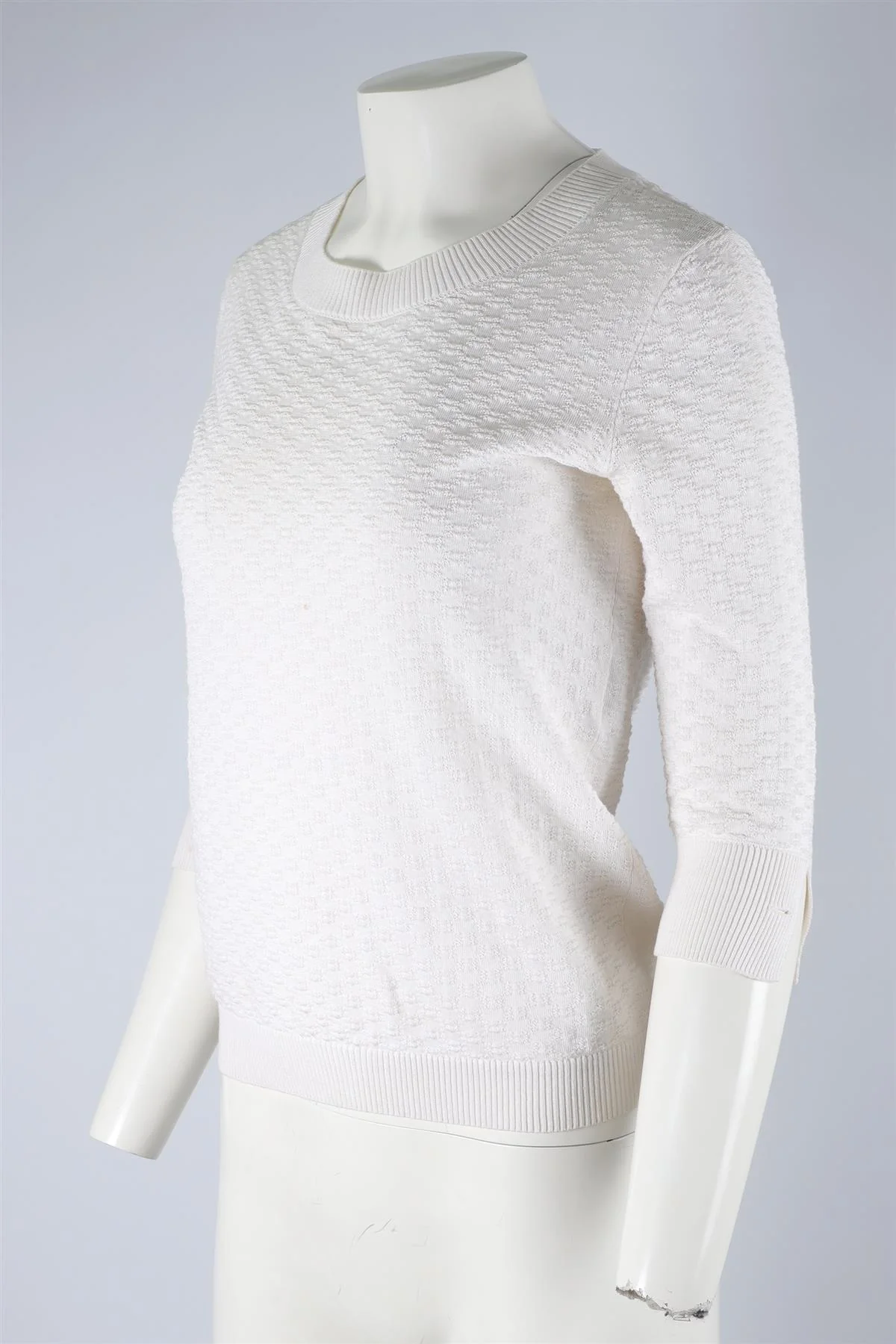 CHANEL IVORY 2014 COTTON TOP FR 34 UK 6 - Image 3