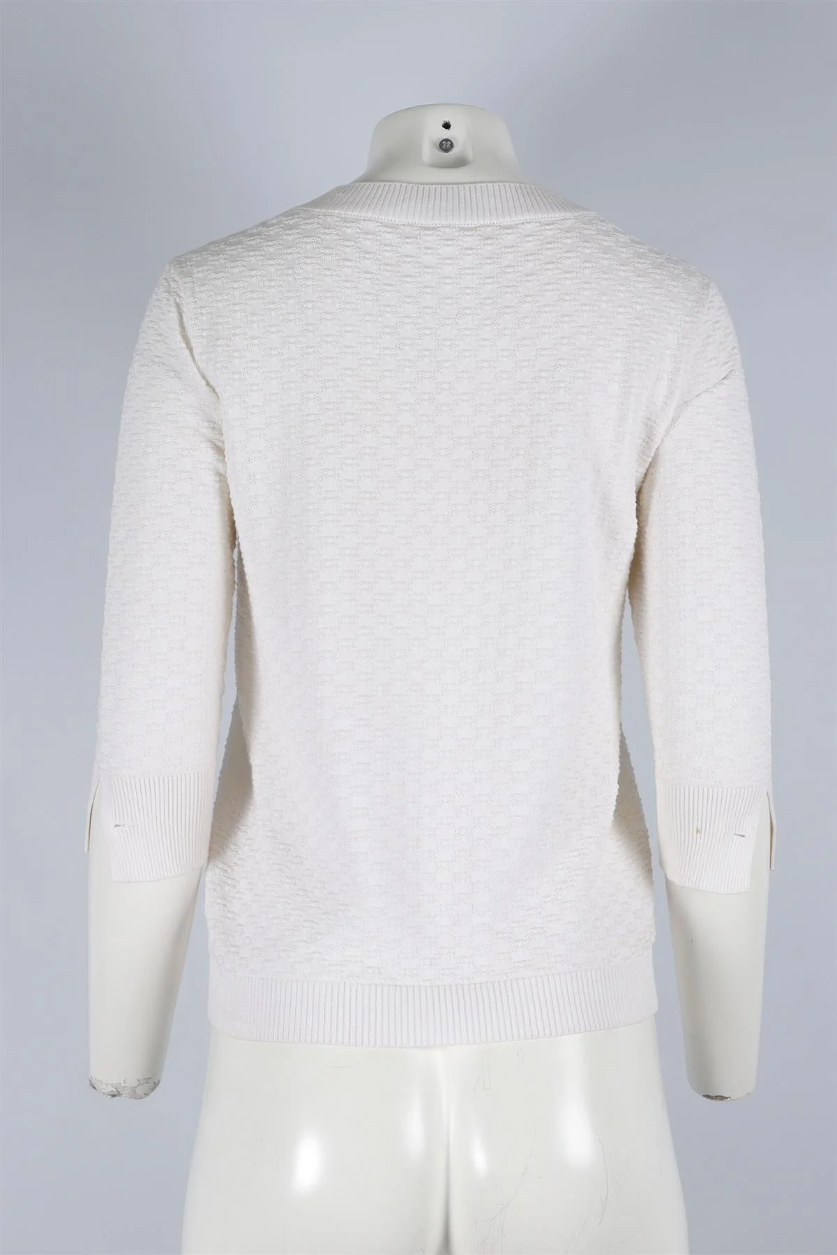 CHANEL IVORY 2014 COTTON TOP FR 34 UK 6 - Image 4