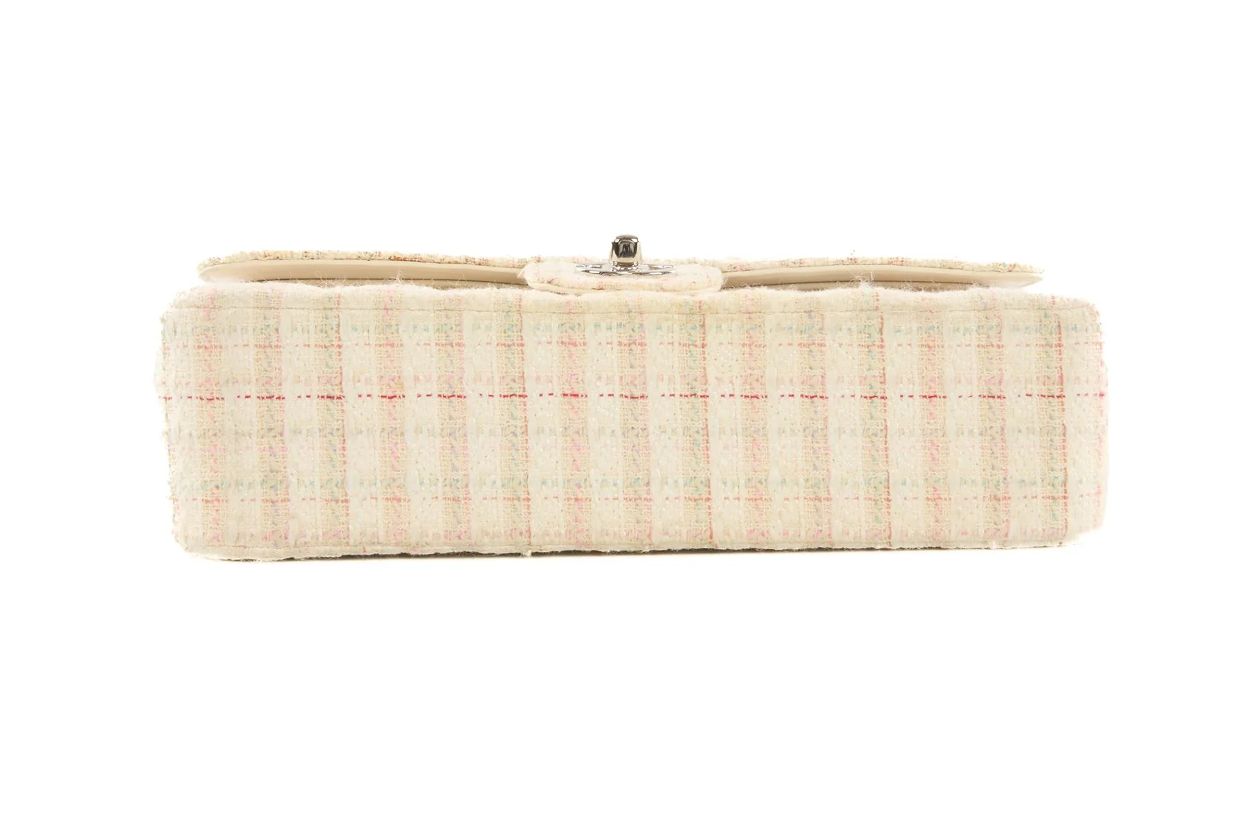 CHANEL MULTI 2004-2005 CLASSIC DOUBLE FLAP MEDIUM TWEED SHOULDER BAG - Image 8