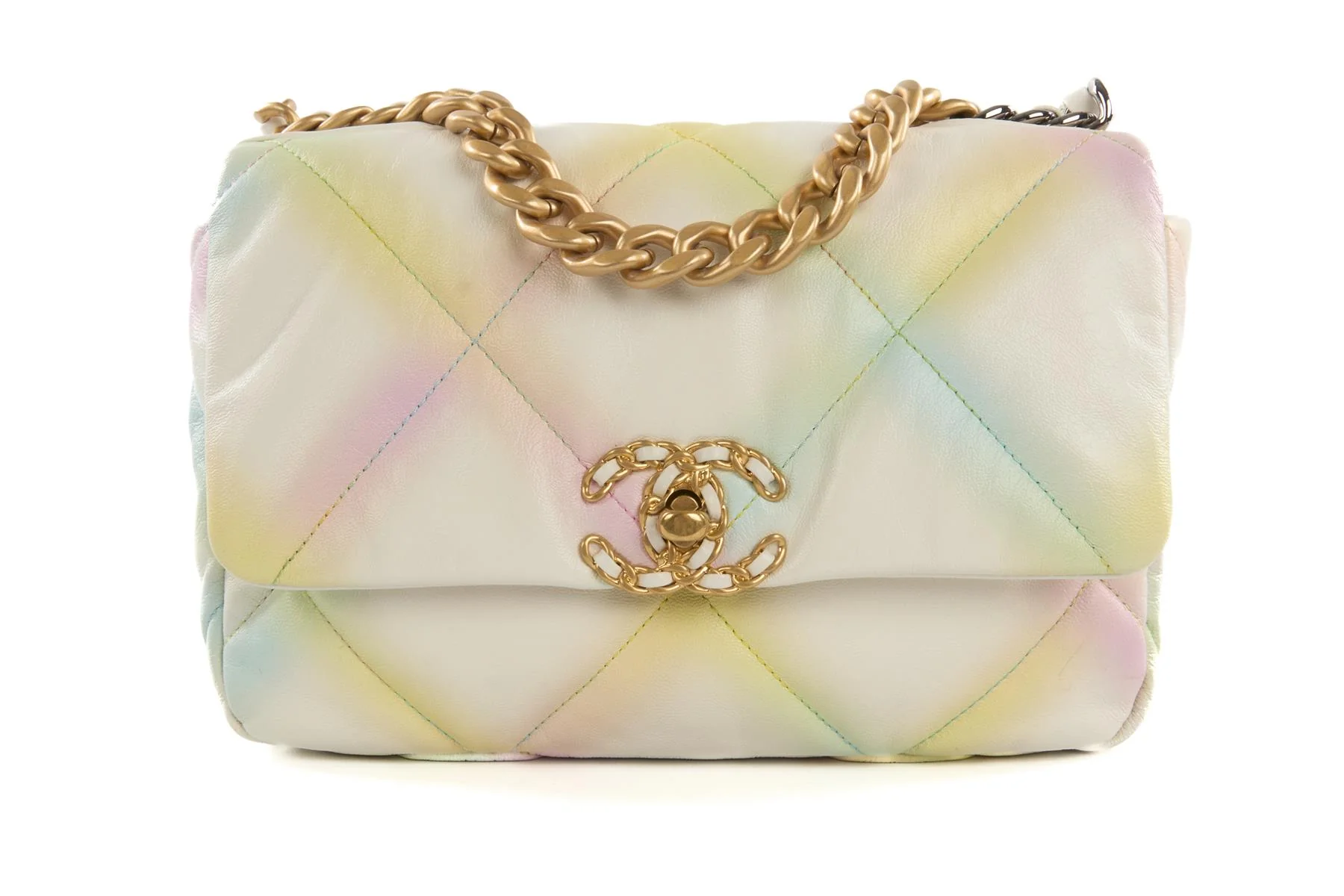 CHANEL MULTI 2022 19 SMALL QUILTED LEATHER SHOULDER BAG - Image 2