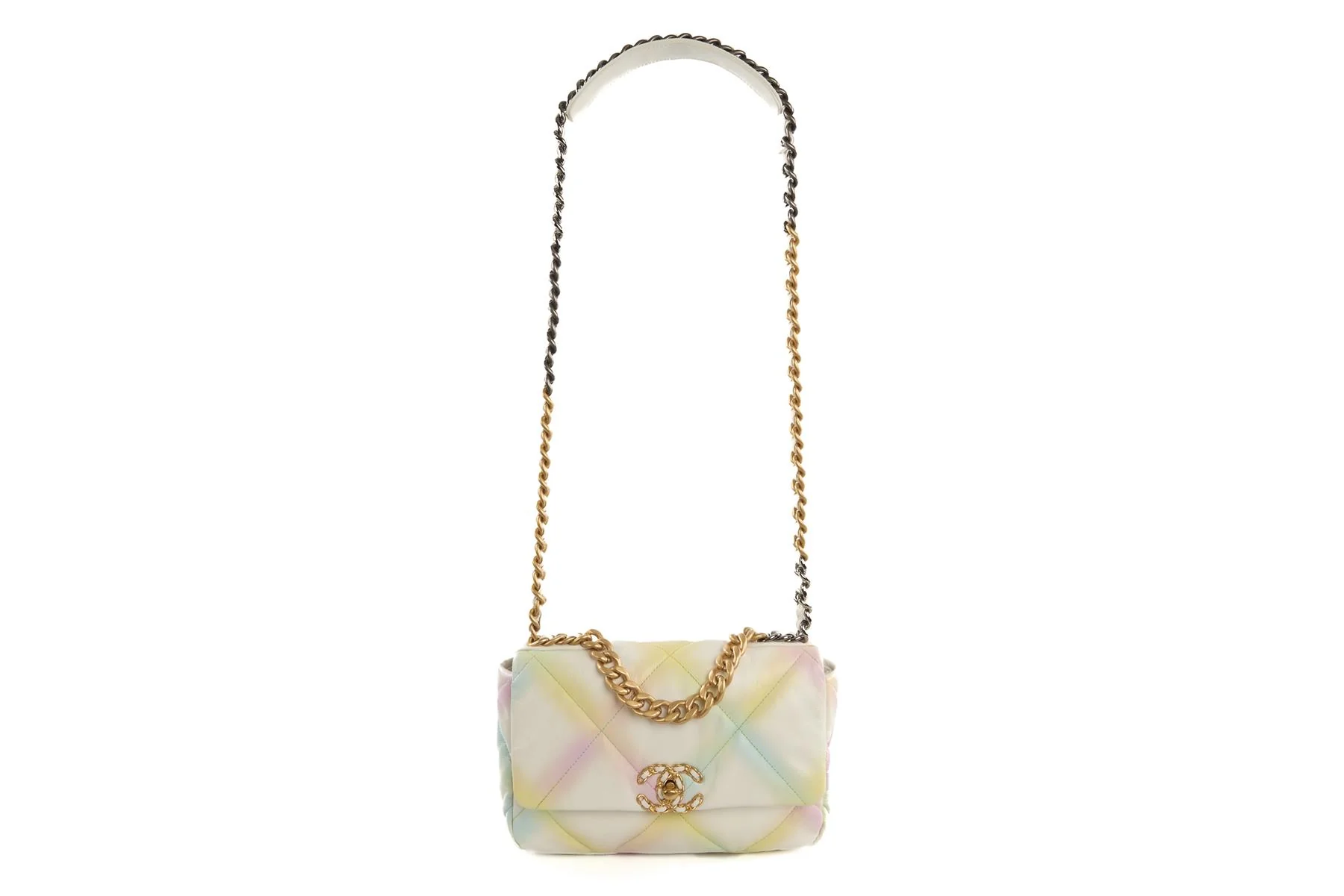 CHANEL MULTI 2022 19 SMALL QUILTED LEATHER SHOULDER BAG - Image 3
