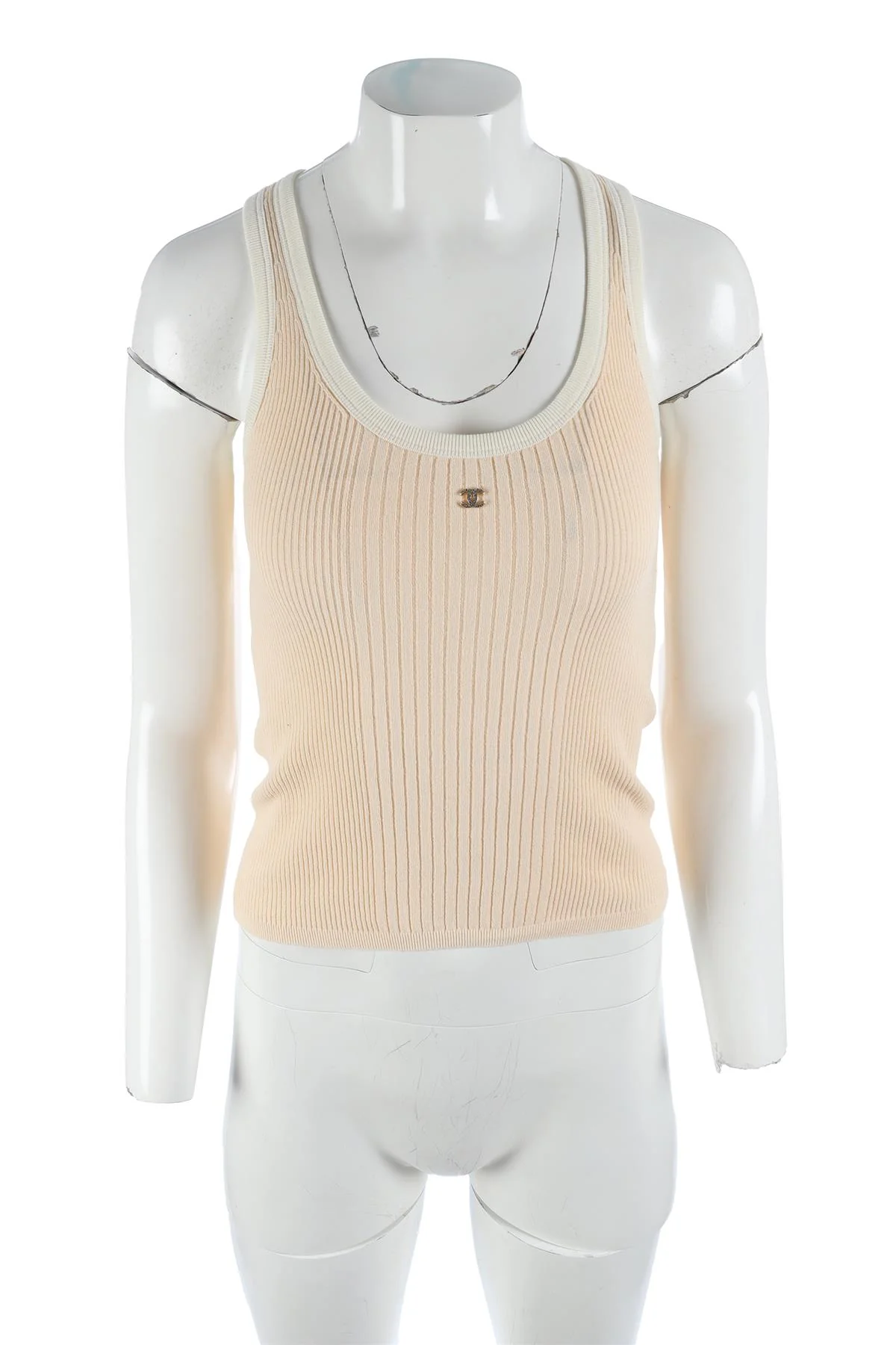 CHANEL PEACH 2025 COTTON TOP FR 34 - Image 2