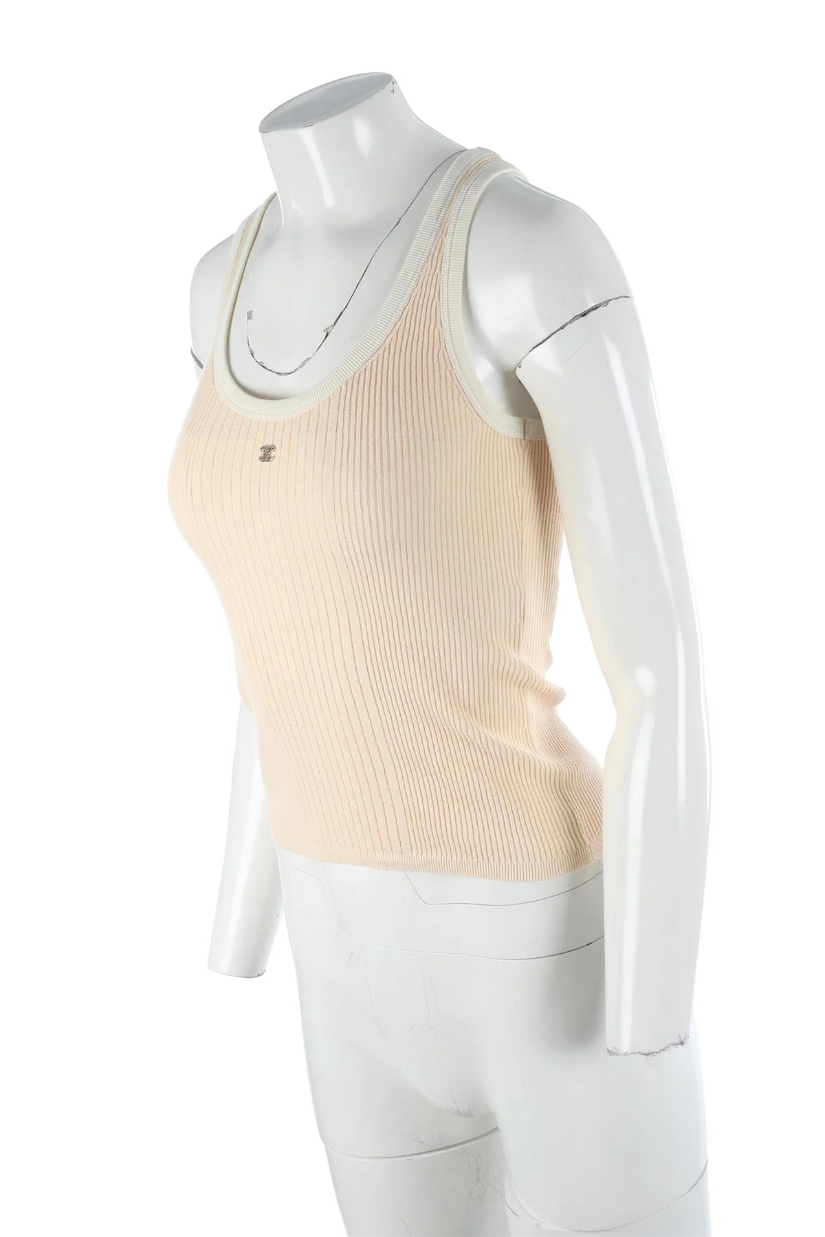 CHANEL PEACH 2025 COTTON TOP FR 34 - Image 3