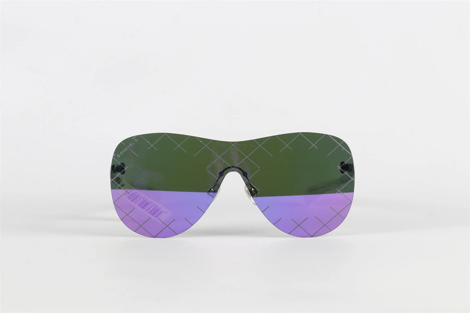 CHANEL PURPLE 2016 D FRAME SUNGLASSES - Image 3
