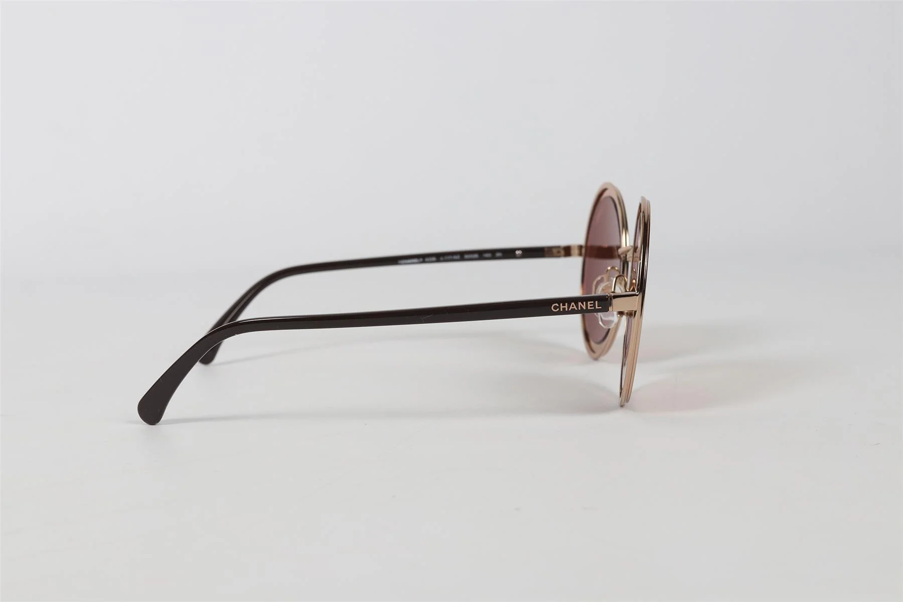 CHANEL ROUND FRAME ACETATE SUNGLASSES - Image 5