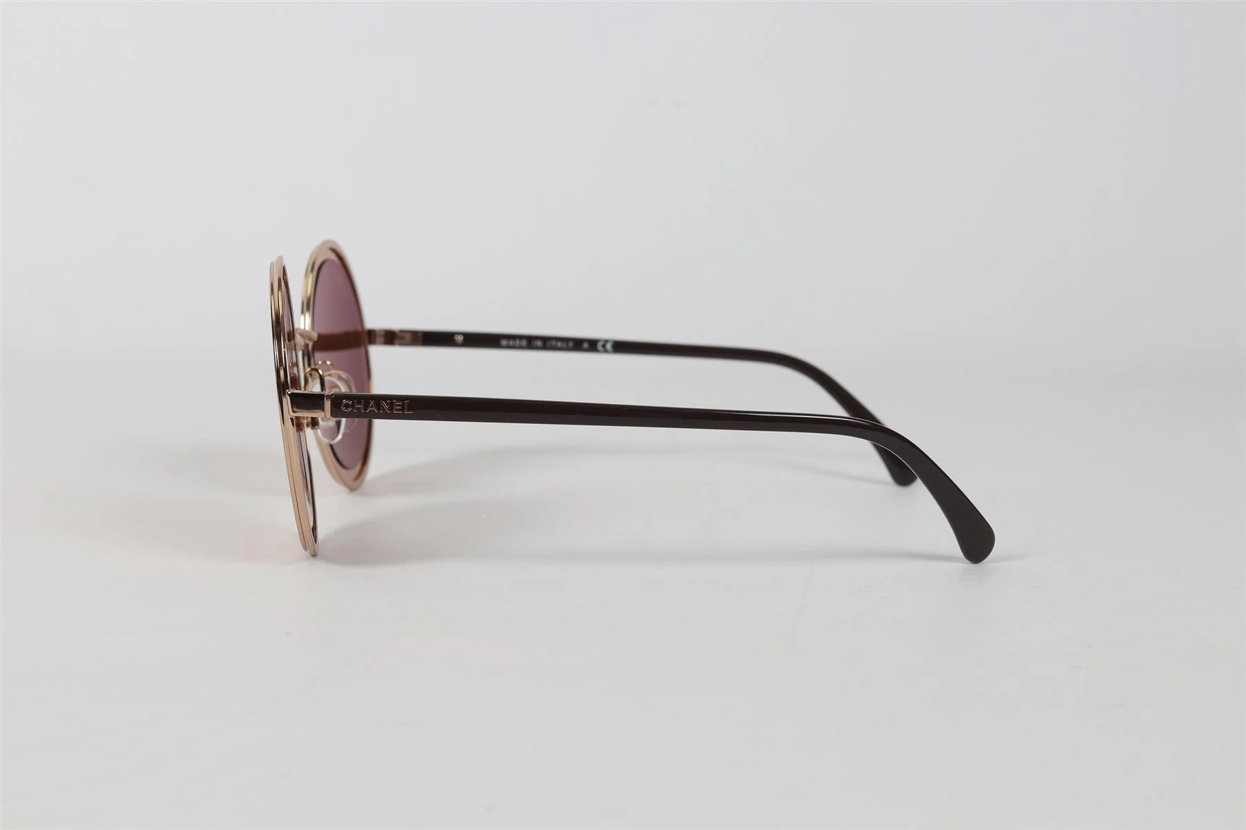 CHANEL ROUND FRAME ACETATE SUNGLASSES - Image 7