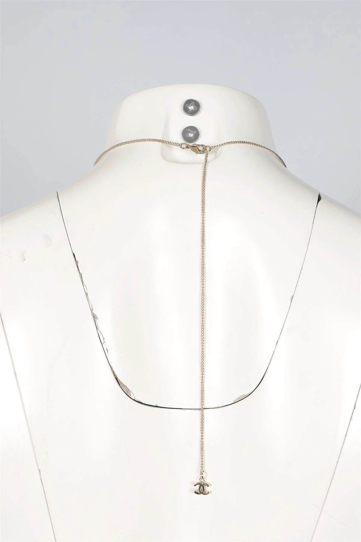 CHANEL SILVER 2021 CC SCISSORS PENDANT NECKLACE - Image 8