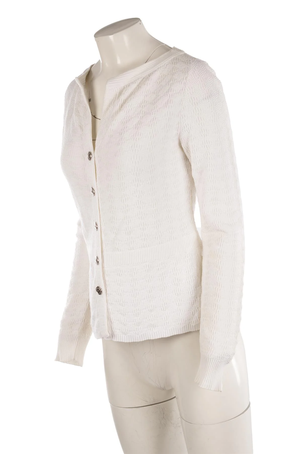 CHANEL WHITE 2013 COTTON TOP FR 36 UK 8 - Image 3