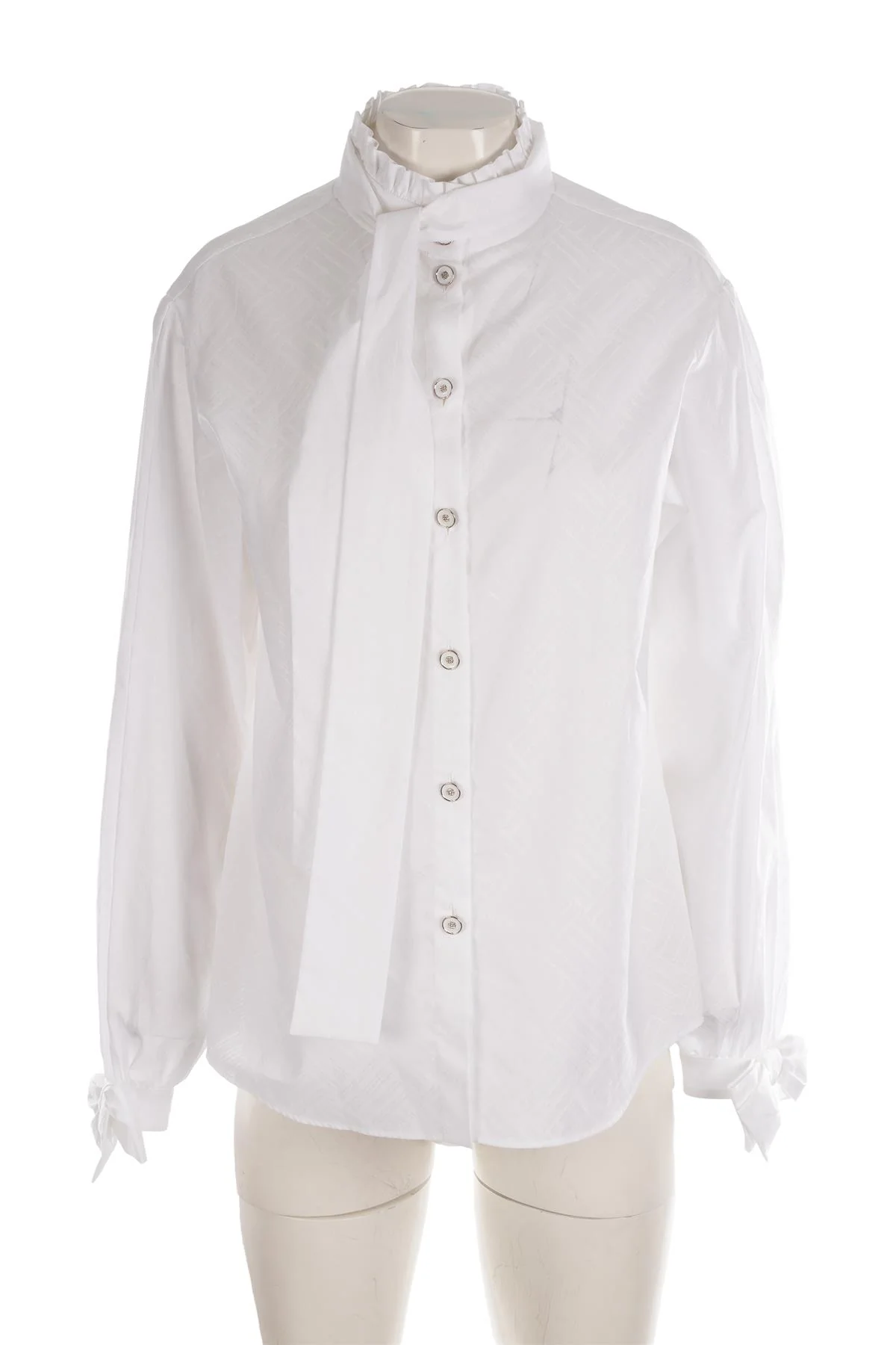 CHANEL WHITE 2023 COTTON SHIRT FR 40 UK 12 - Image 2