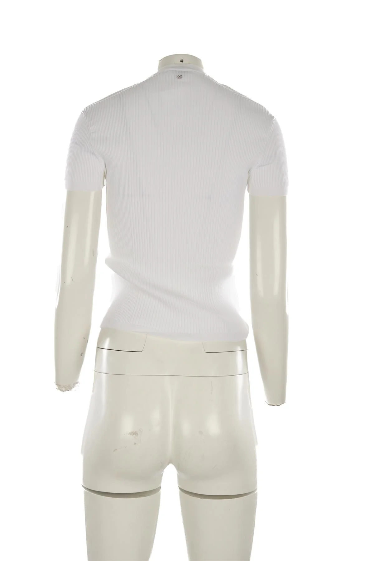 CHANEL WHITE 2024 KNIT TOP FR 36 UK 8 - Image 4