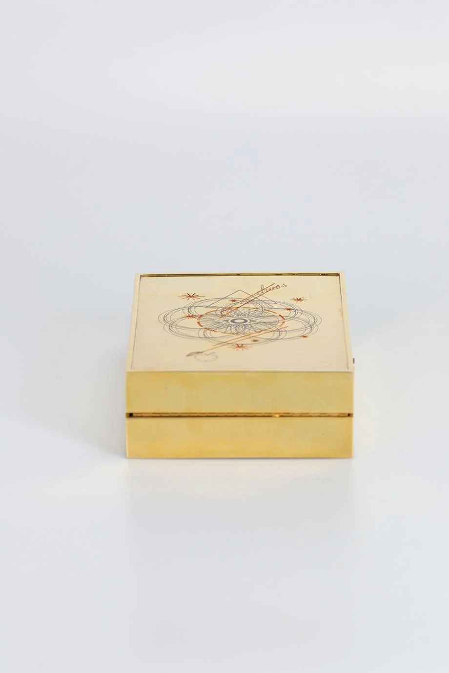 CHAOS PRINTED GOLD TONE CLUTCH - Image 8