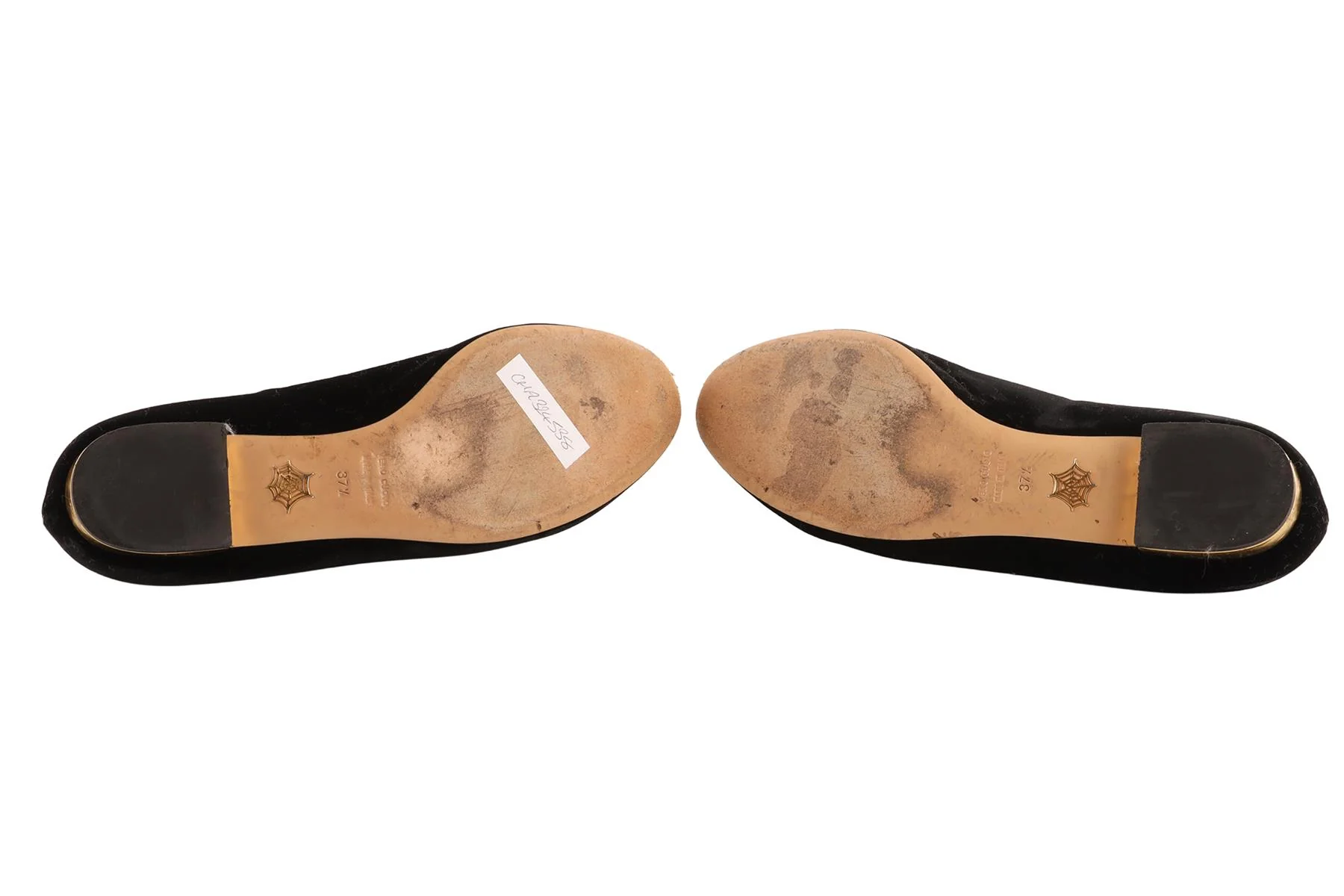 CHARLOTTE OLYMPIA BLACK VELVET BALLET FLATS EU 37.5 UK 4.5 - Image 6