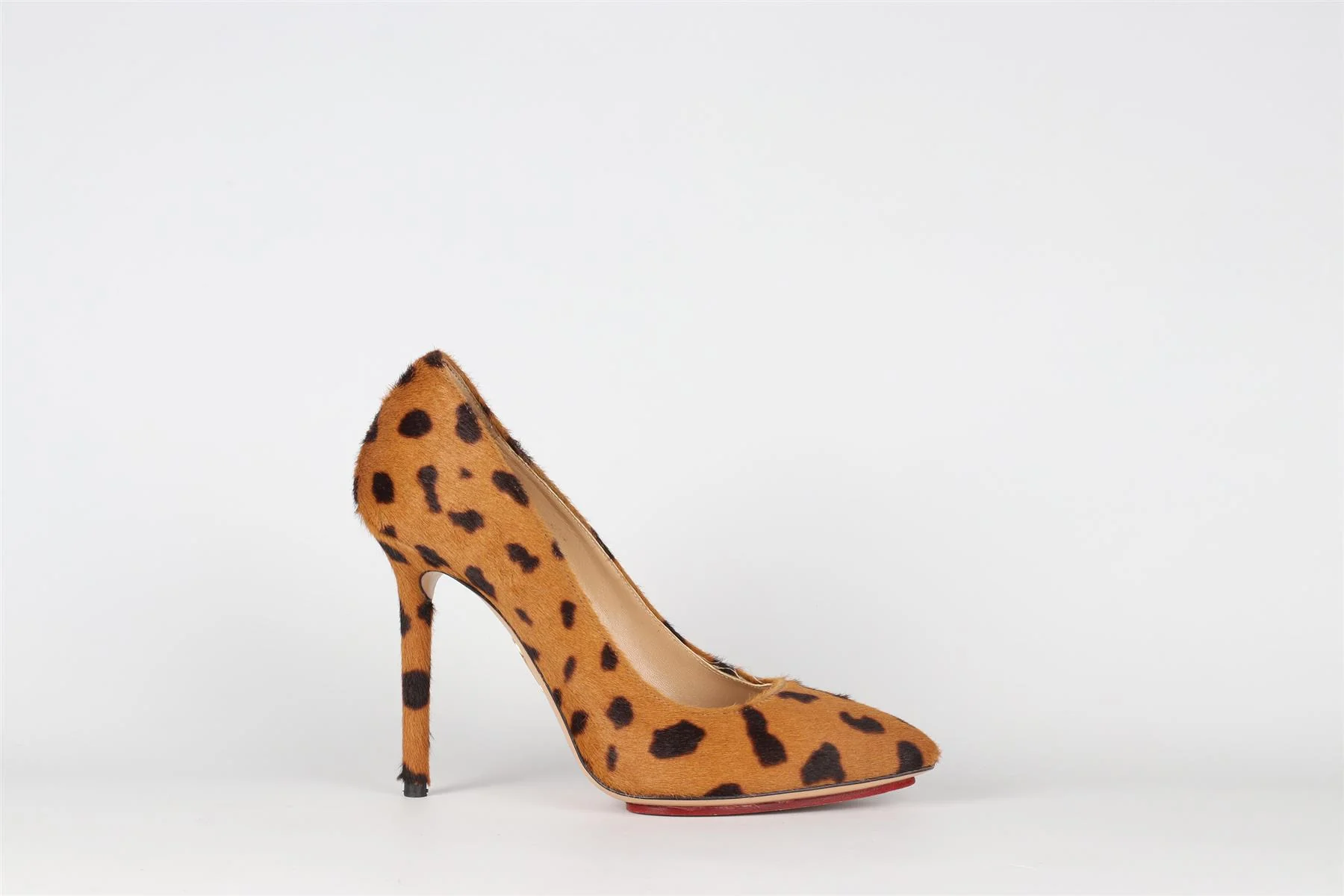 CHARLOTTE OLYMPIA BROWN CALF HAIR PUMPS EU 36 UK 3 US 6 - Image 2