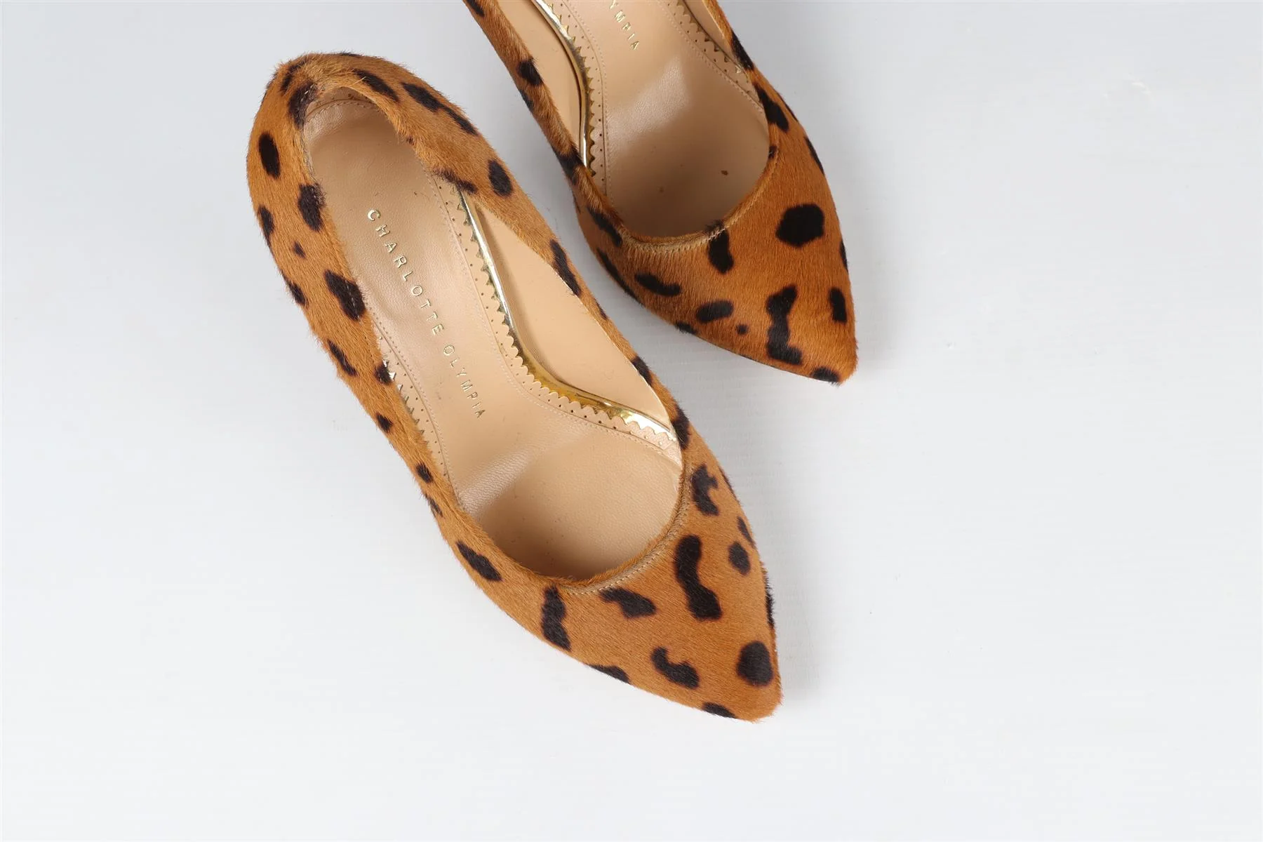 CHARLOTTE OLYMPIA BROWN CALF HAIR PUMPS EU 36 UK 3 US 6 - Image 4