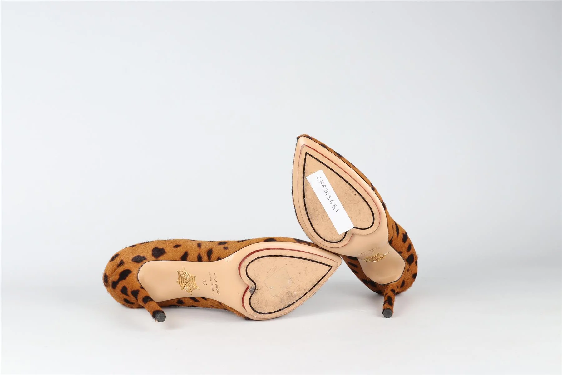 CHARLOTTE OLYMPIA BROWN CALF HAIR PUMPS EU 36 UK 3 US 6 - Image 6