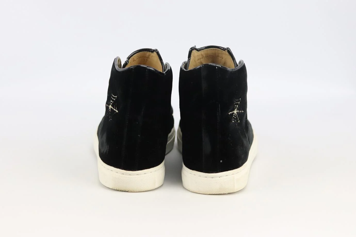CHARLOTTE OLYMPIA EMBROIDERED VELVET SNEAKERS EU 37 UK 4 US 7 - Image 4