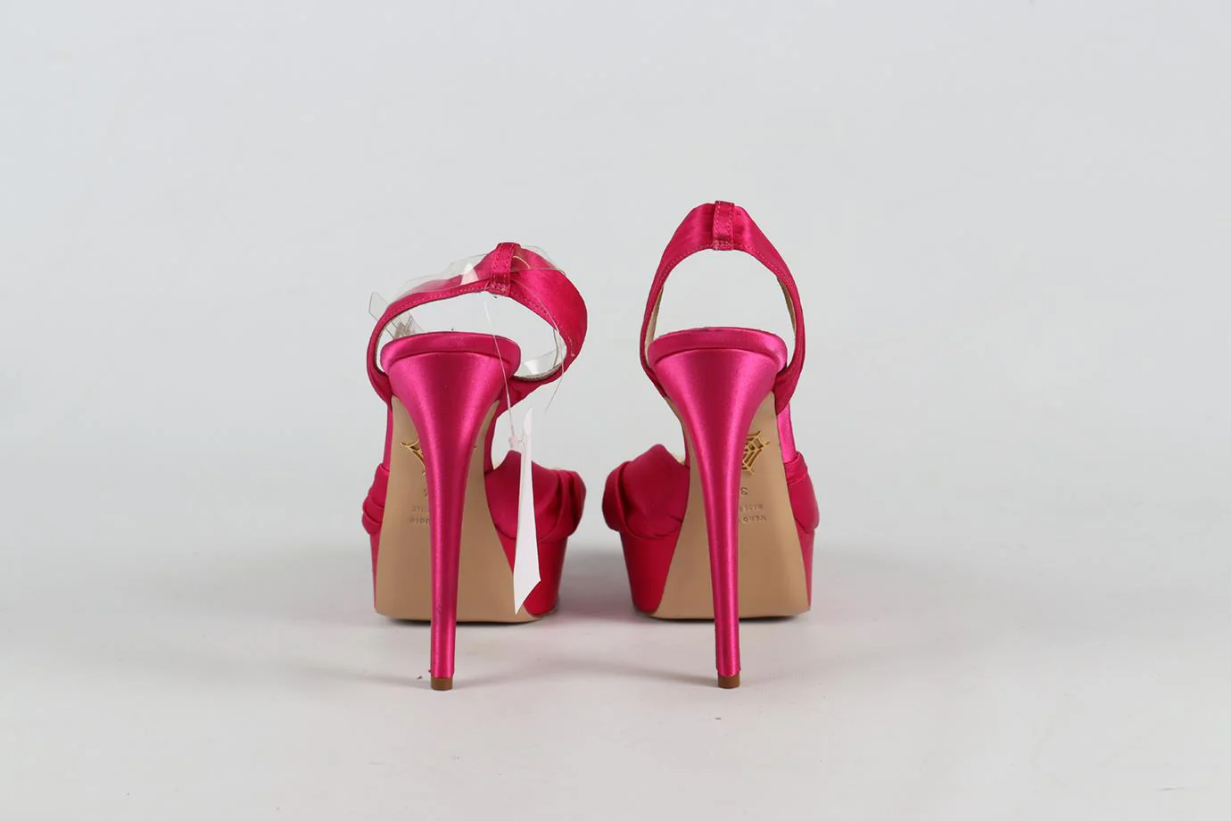 CHARLOTTE OLYMPIA SATIN PLATFORM SANDALS EU 38.5 UK 5.5 US 8.5 - Image 4