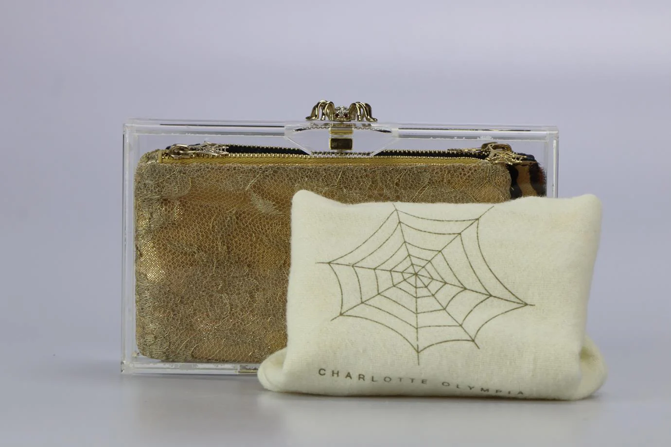 CHARLOTTE OLYMPIA SPIDER PERSPEX CLUTCH - Image 8