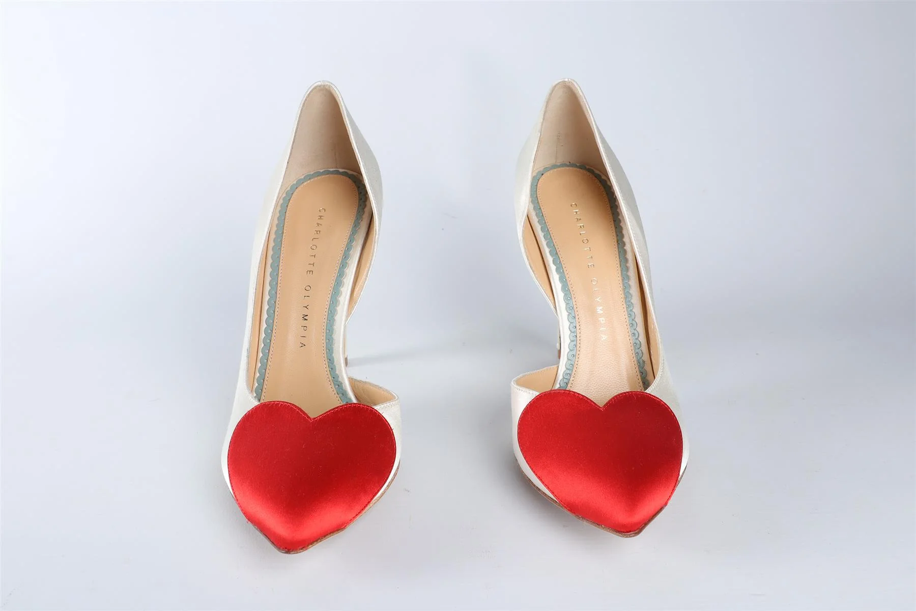 CHARLOTTE OLYMPIA WHITE SATIN PUMPS EU 37.5 UK 4.5 US 7.5 - Image 3
