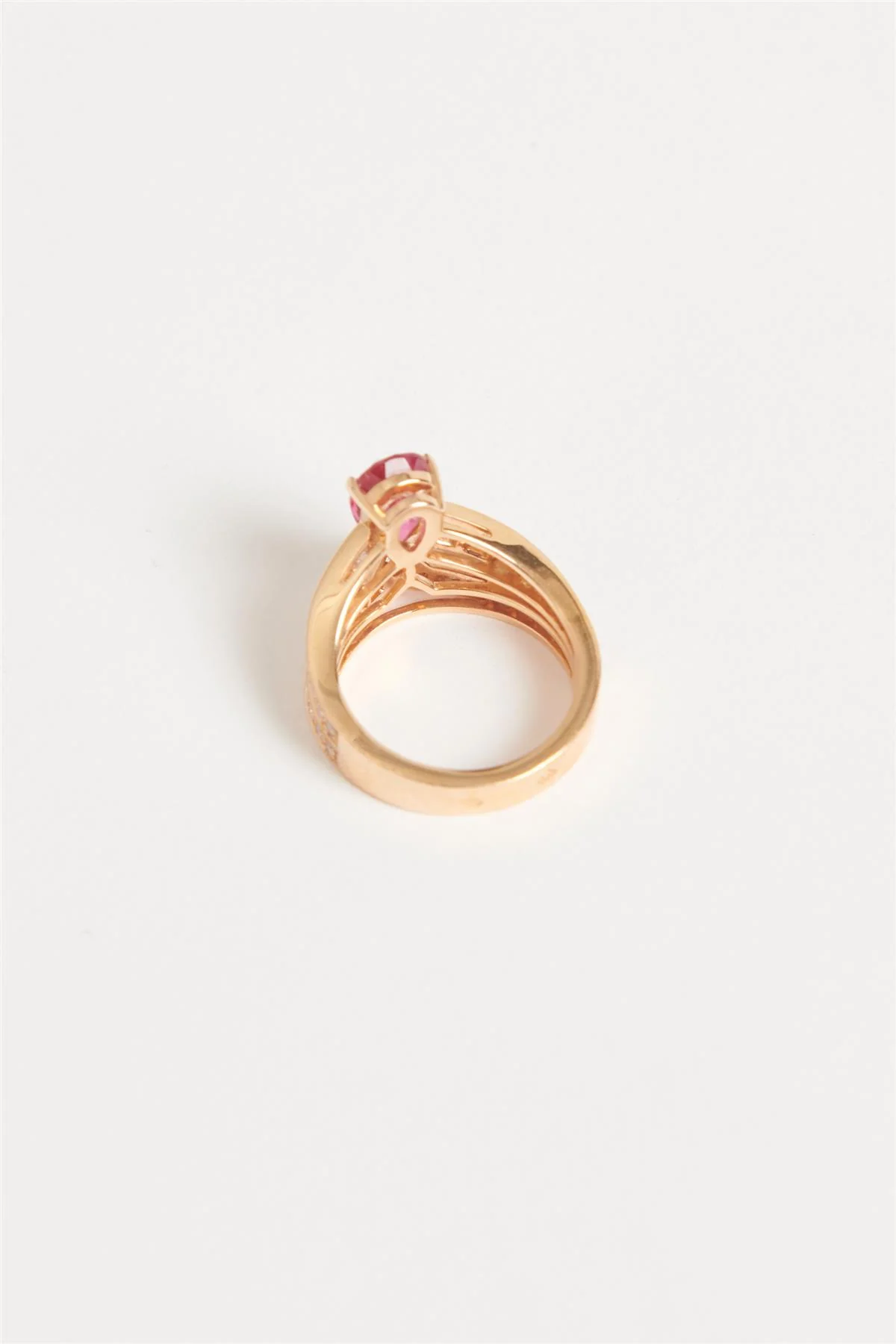 CHAUMET PINK JOSÉPHINE TIARA 18K ROSE GOLD, RUBELLITE AND DIAMOND RING - Image 5