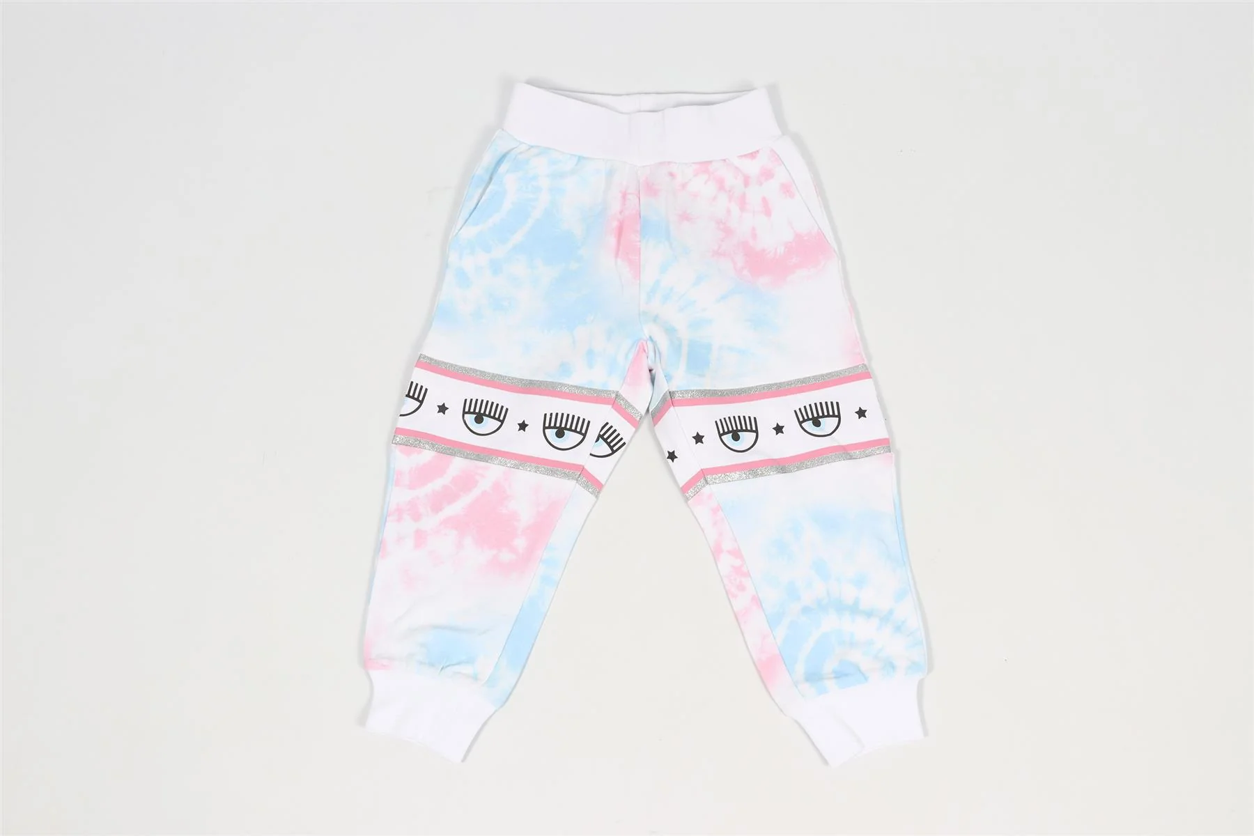CHIARA FERRAGNI MULTICOLOURED KIDS GIRLS COTTON PANTS 2 YEARS - Image 2