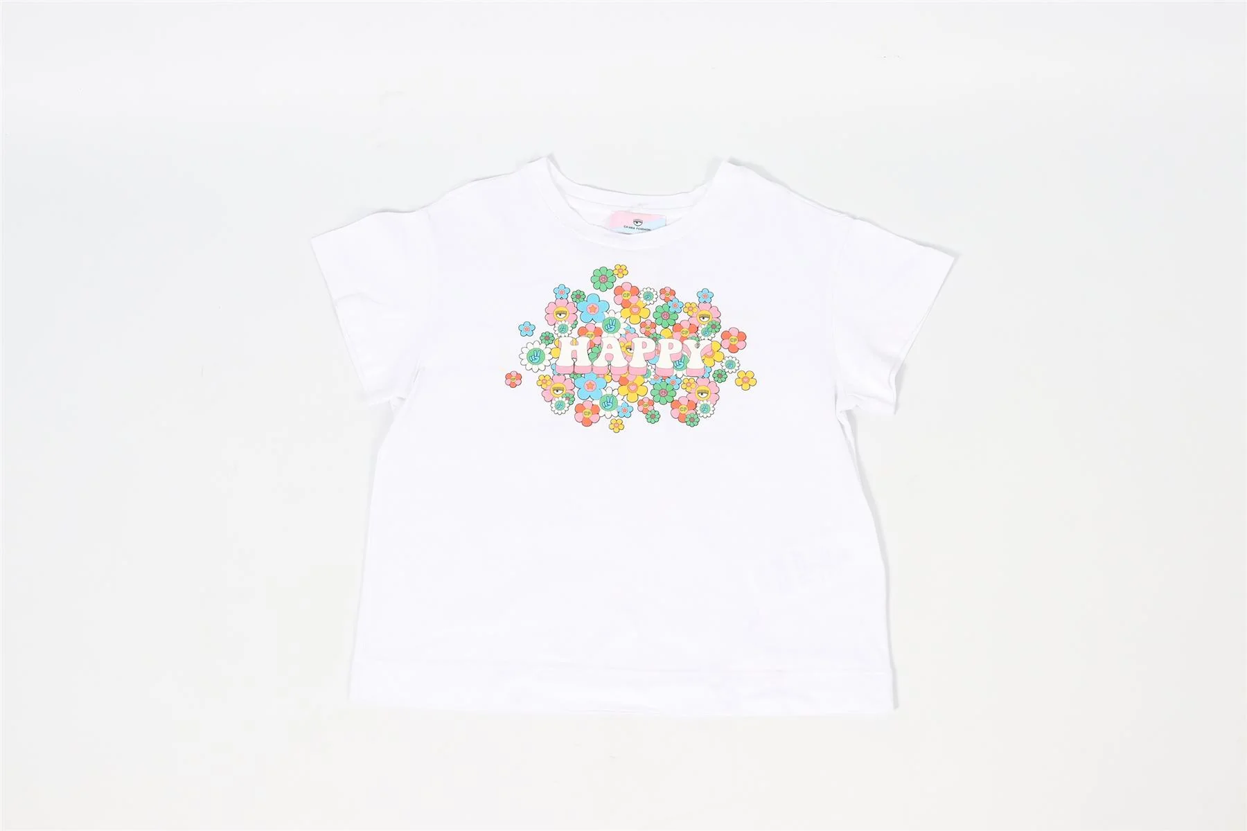 CHIARA FERRAGNI WHITE KIDS GIRLS COTTON T-SHIRT 2 YEARS - Image 2