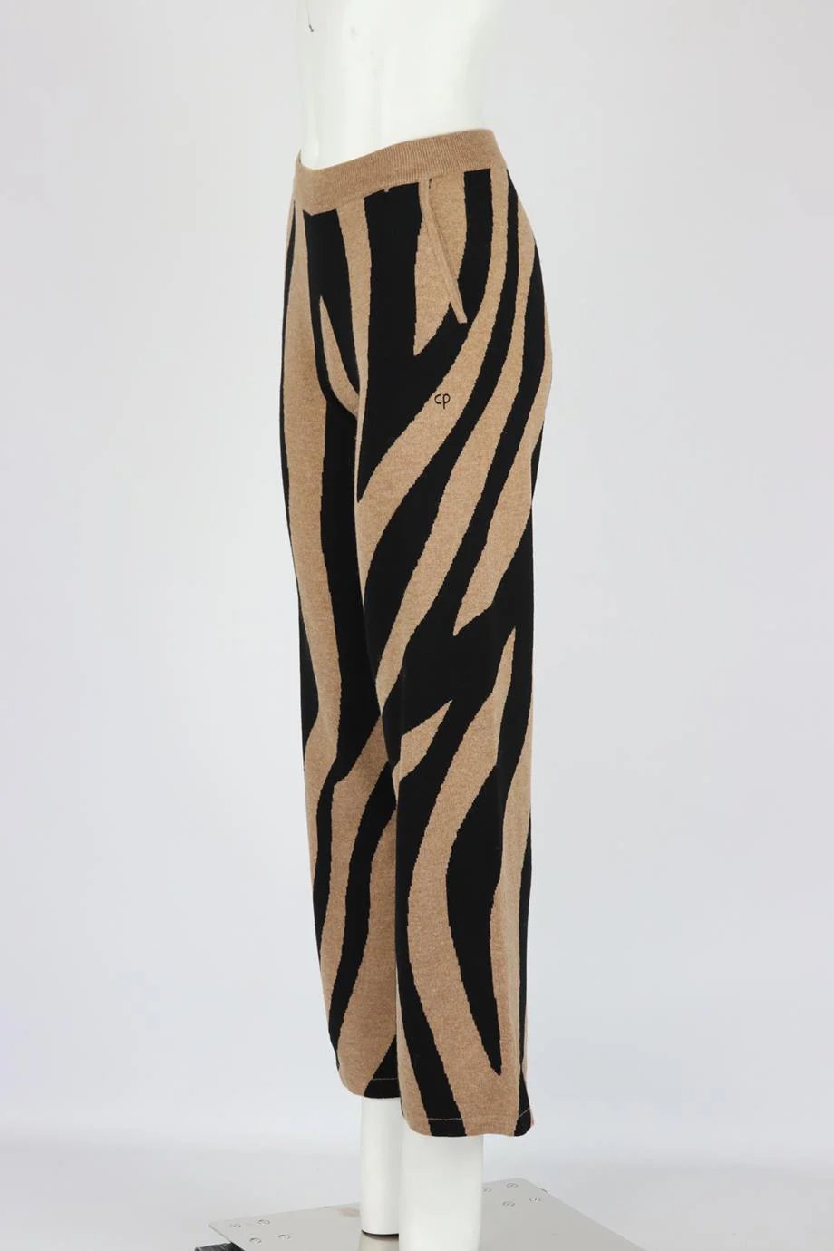 CHINTI AND PARKER INTARSIA WOOL BLEND STRAIGHT LEG PANTS XSMALL - Image 3