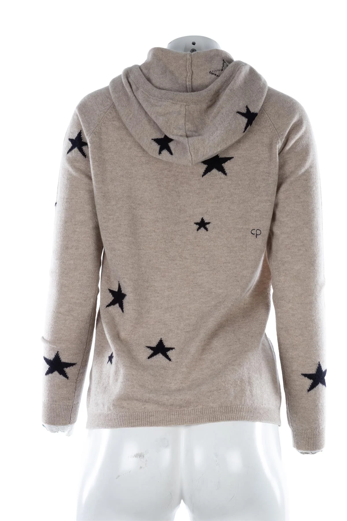 CHINTI & PARKER BEIGE CASHMERE HOODIE XSMALL - Image 4