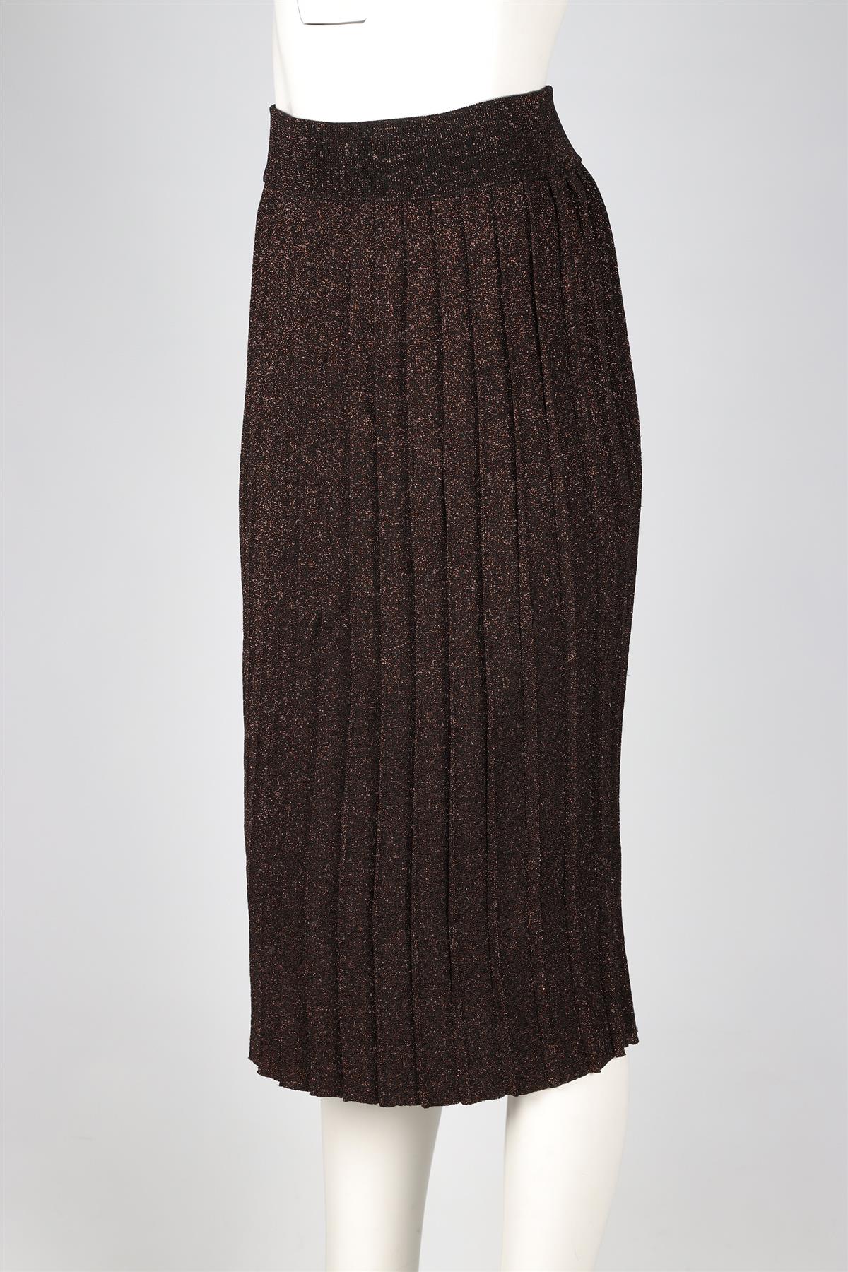 CHINTI & PARKER BRONZE KNIT MIDI SKIRT SMALL - Image 3
