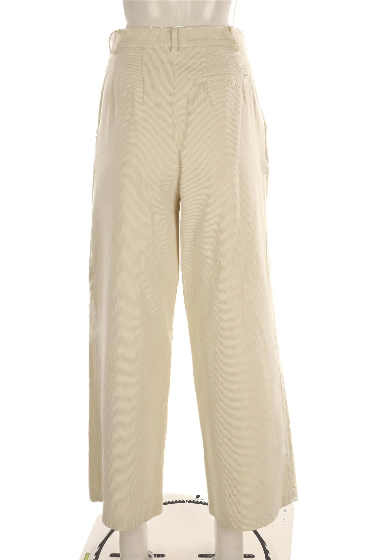 CHINTI & PARKER CREAM CORDUROY WIDE LEG PANTS UK 6 - Image 4